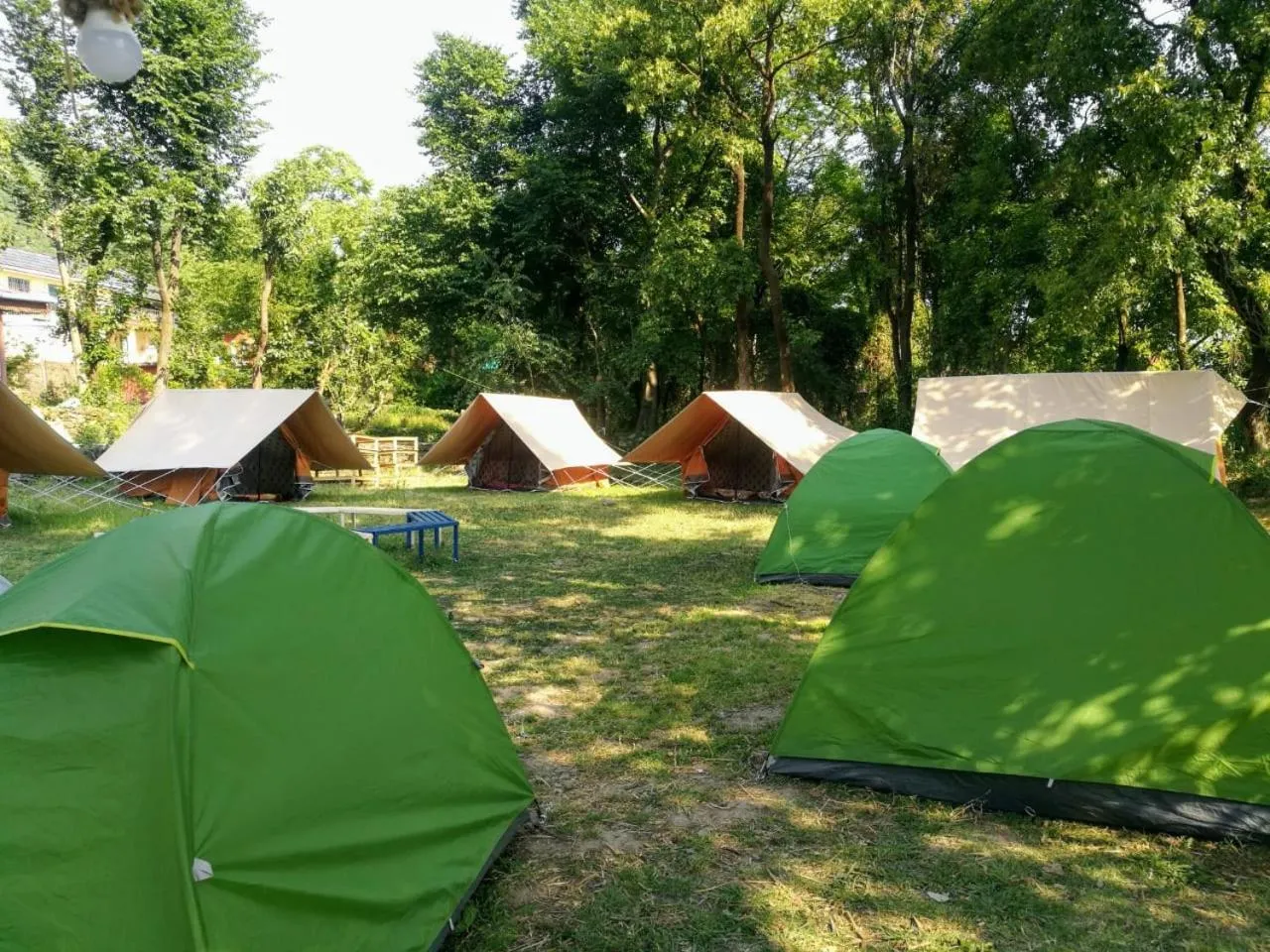 Day in Monkey Mud House and Camps, Bir