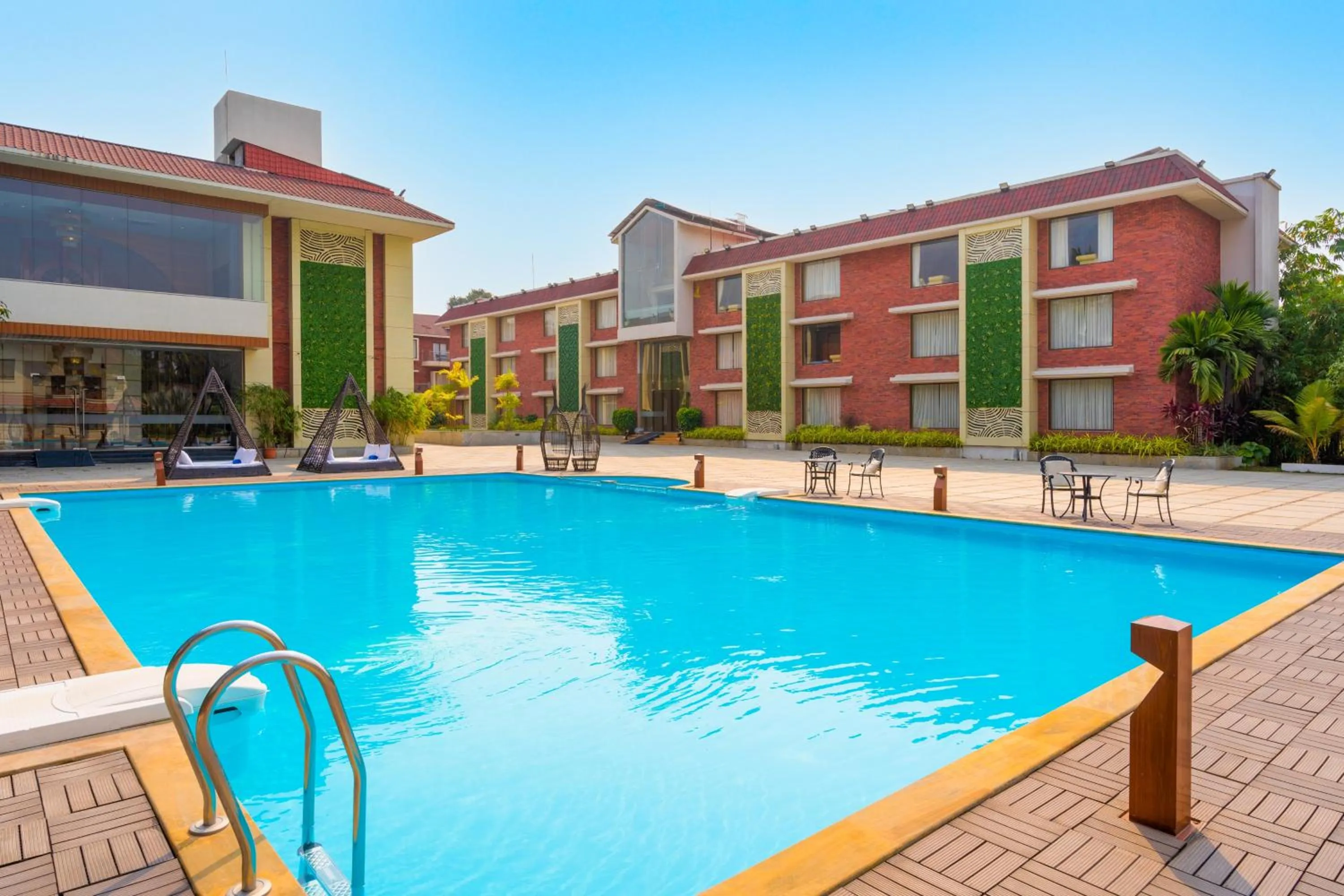 Swimming pool in Treat Beach Resort