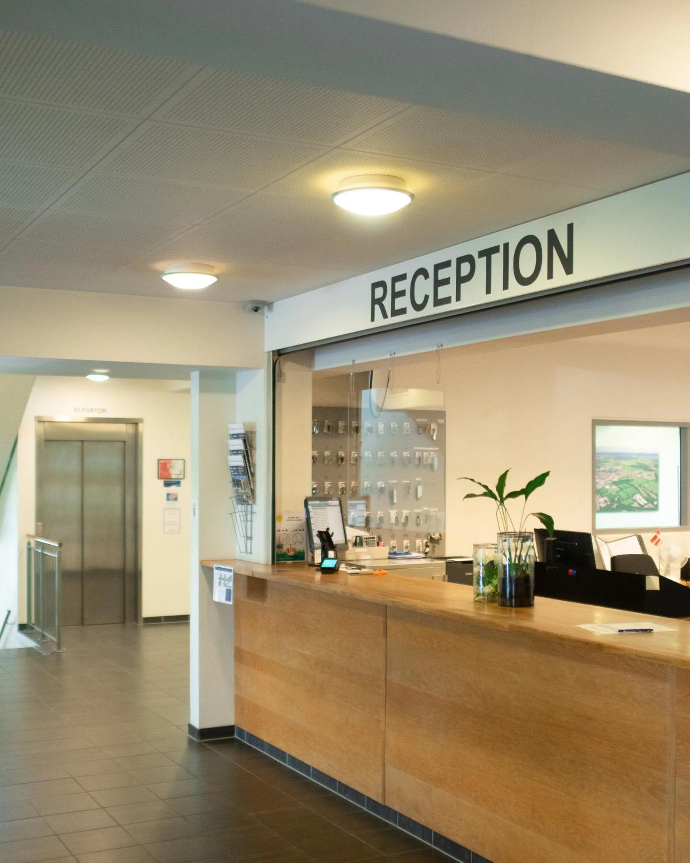 Lobby or reception in Vildbjerg Sports Hotel & Kulturcenter