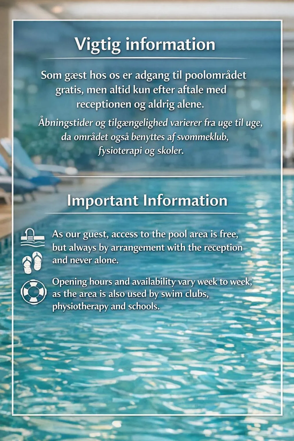 Swimming pool in Vildbjerg Sports Hotel & Kulturcenter