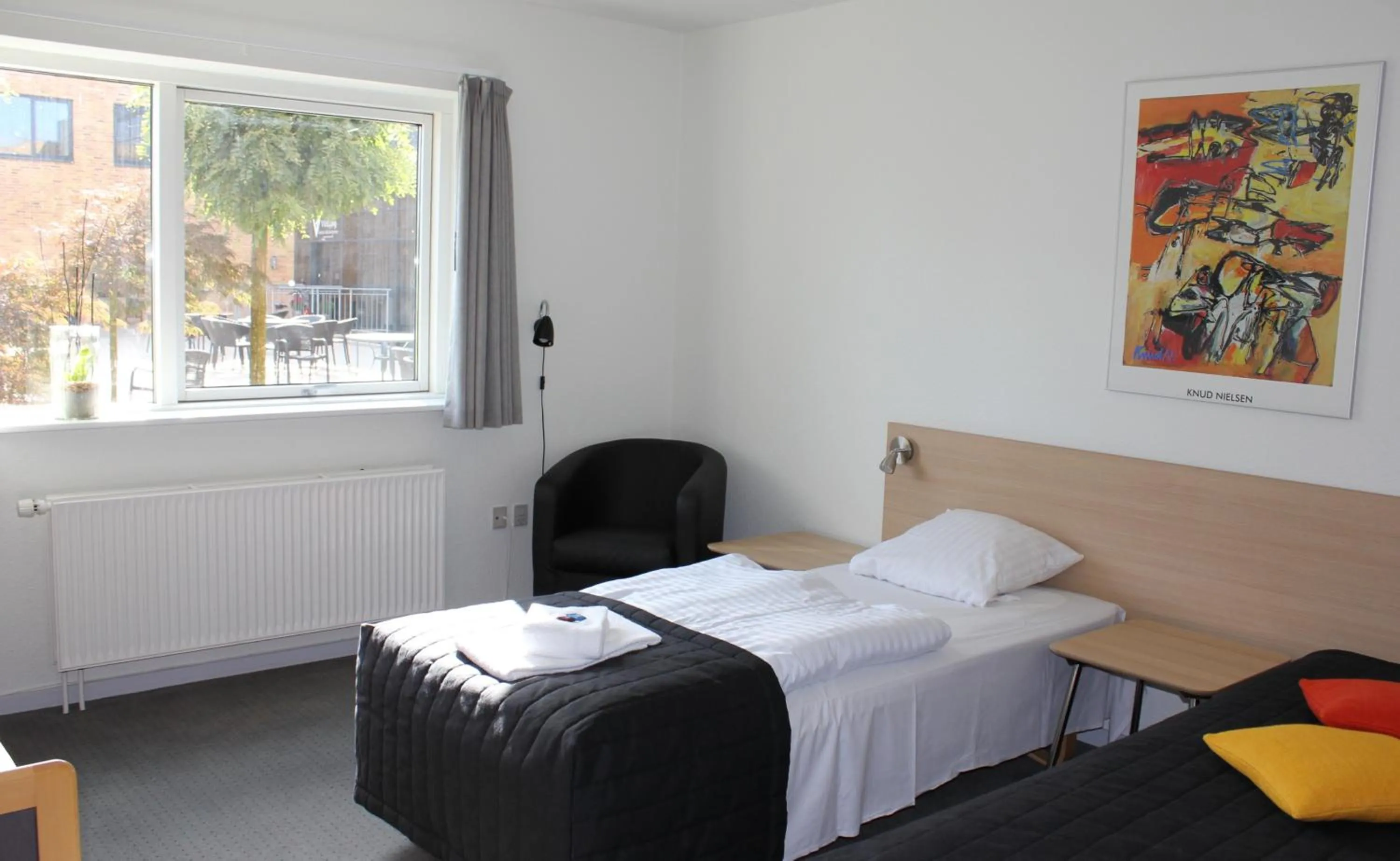 Bedroom, Bed in Vildbjerg Sports Hotel & Kulturcenter