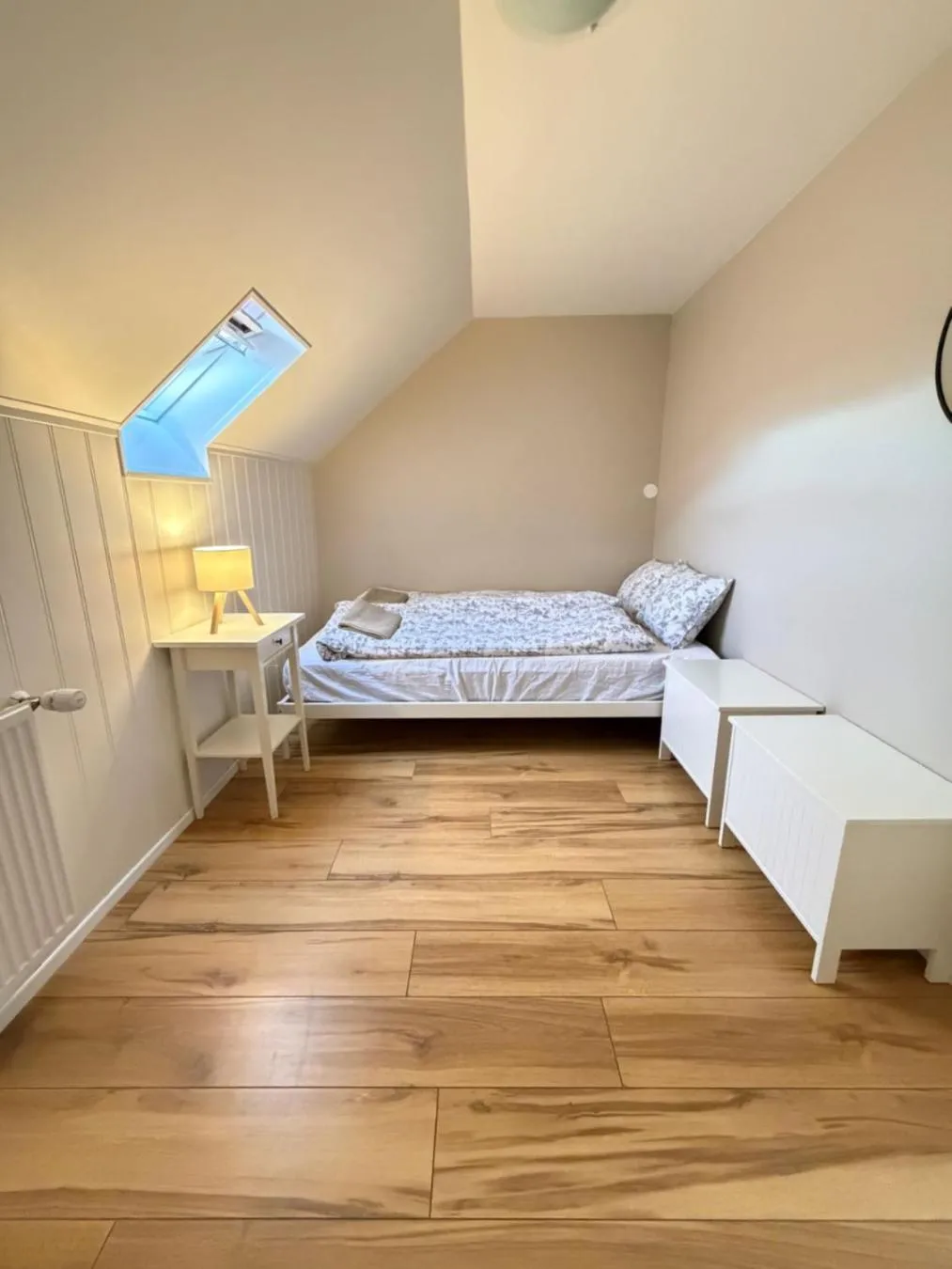 Bed in Eldstó Art Café Guesthouse
