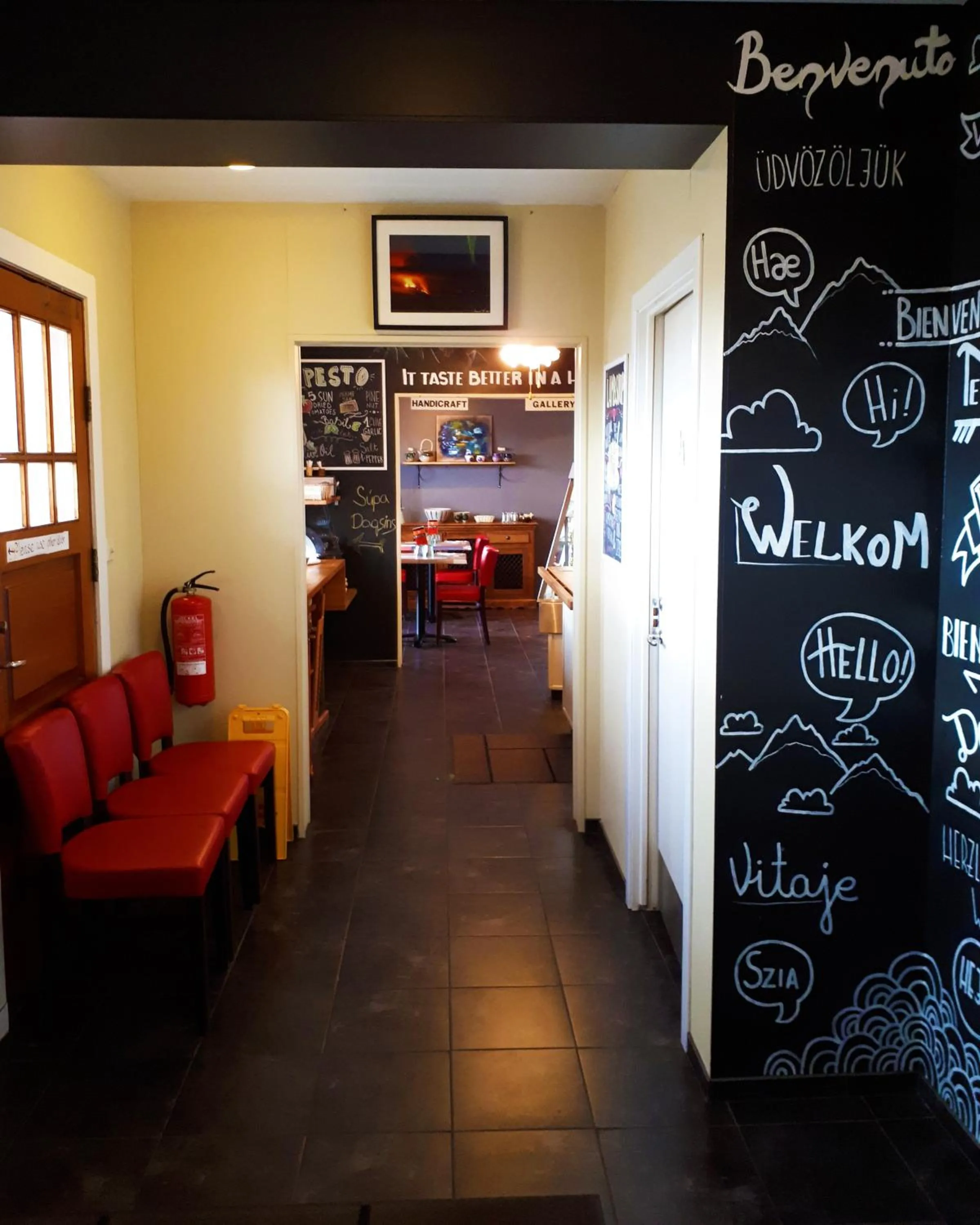 Restaurant/places to eat in Eldstó Art Café Guesthouse