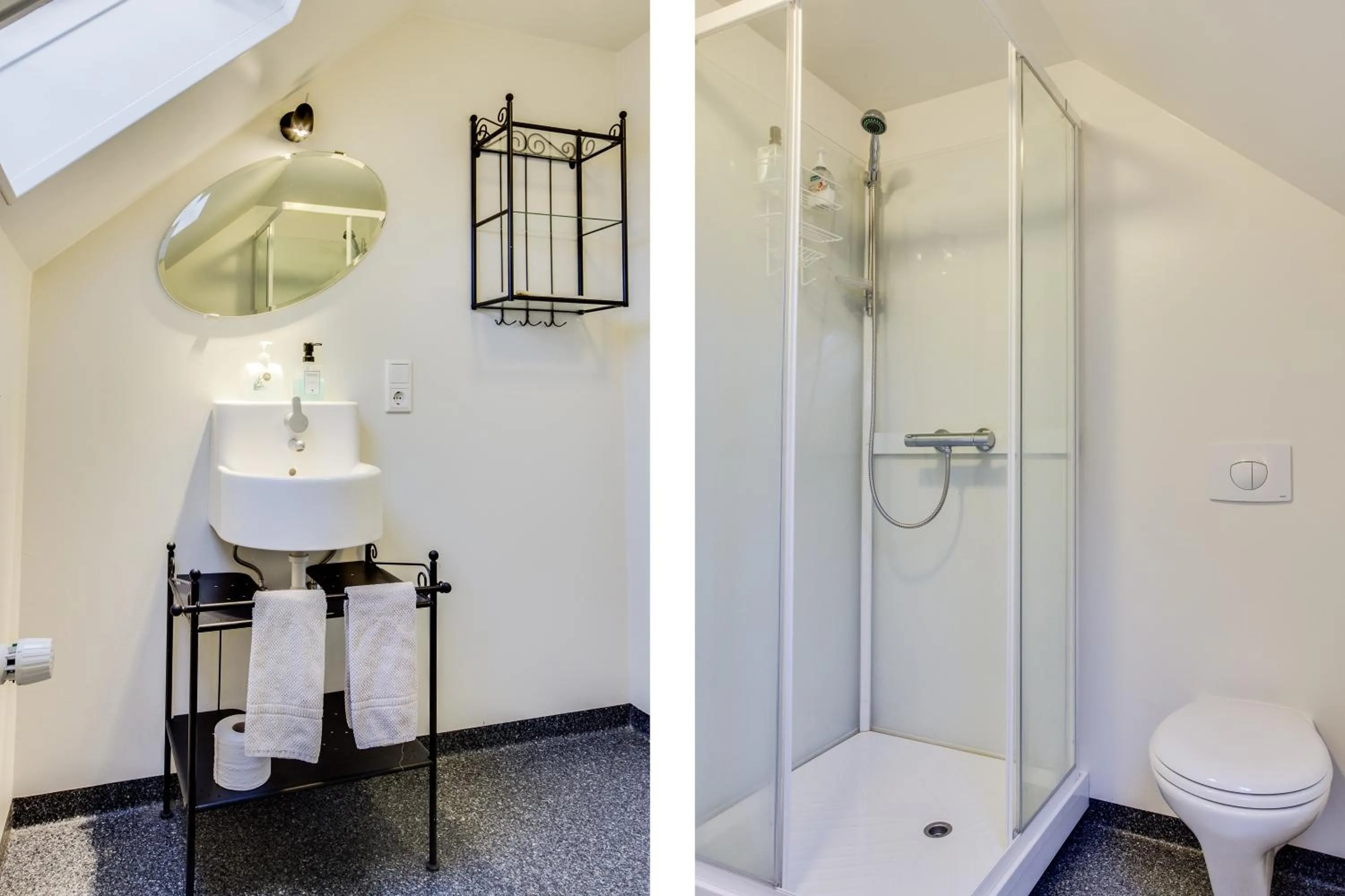 Shower in Eldstó Art Café Guesthouse
