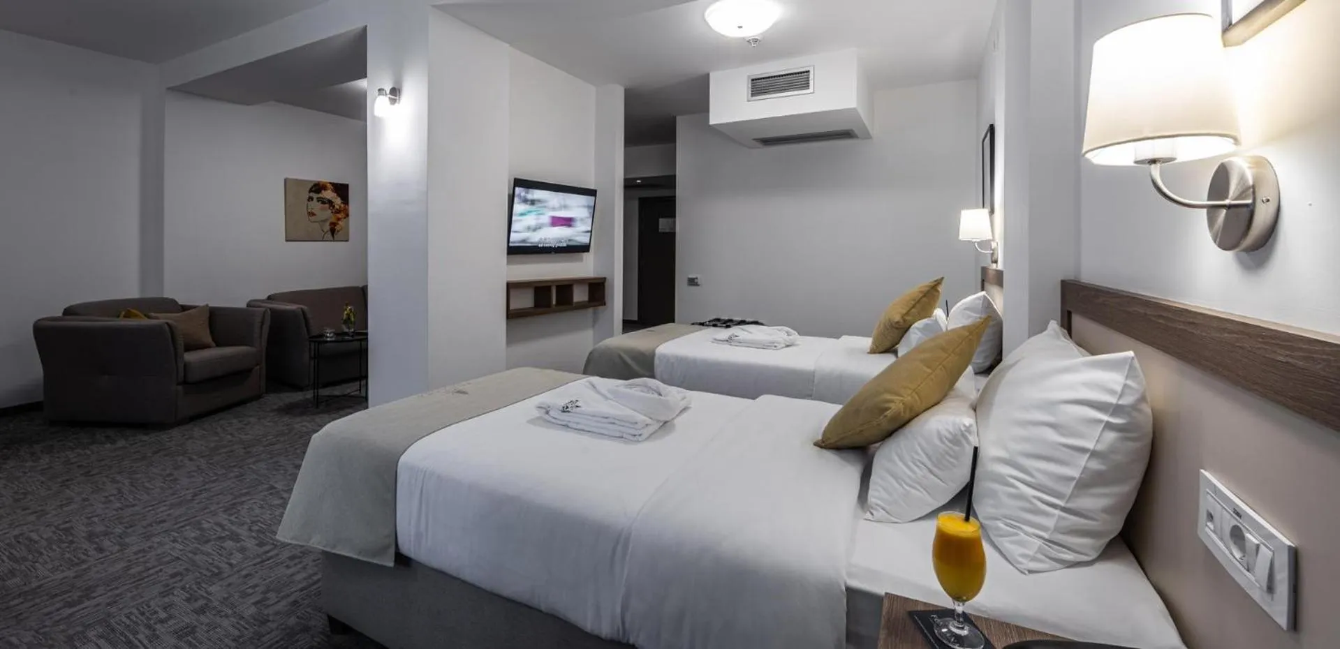 Bed in Hotel Fontana Vrnjačka Banja