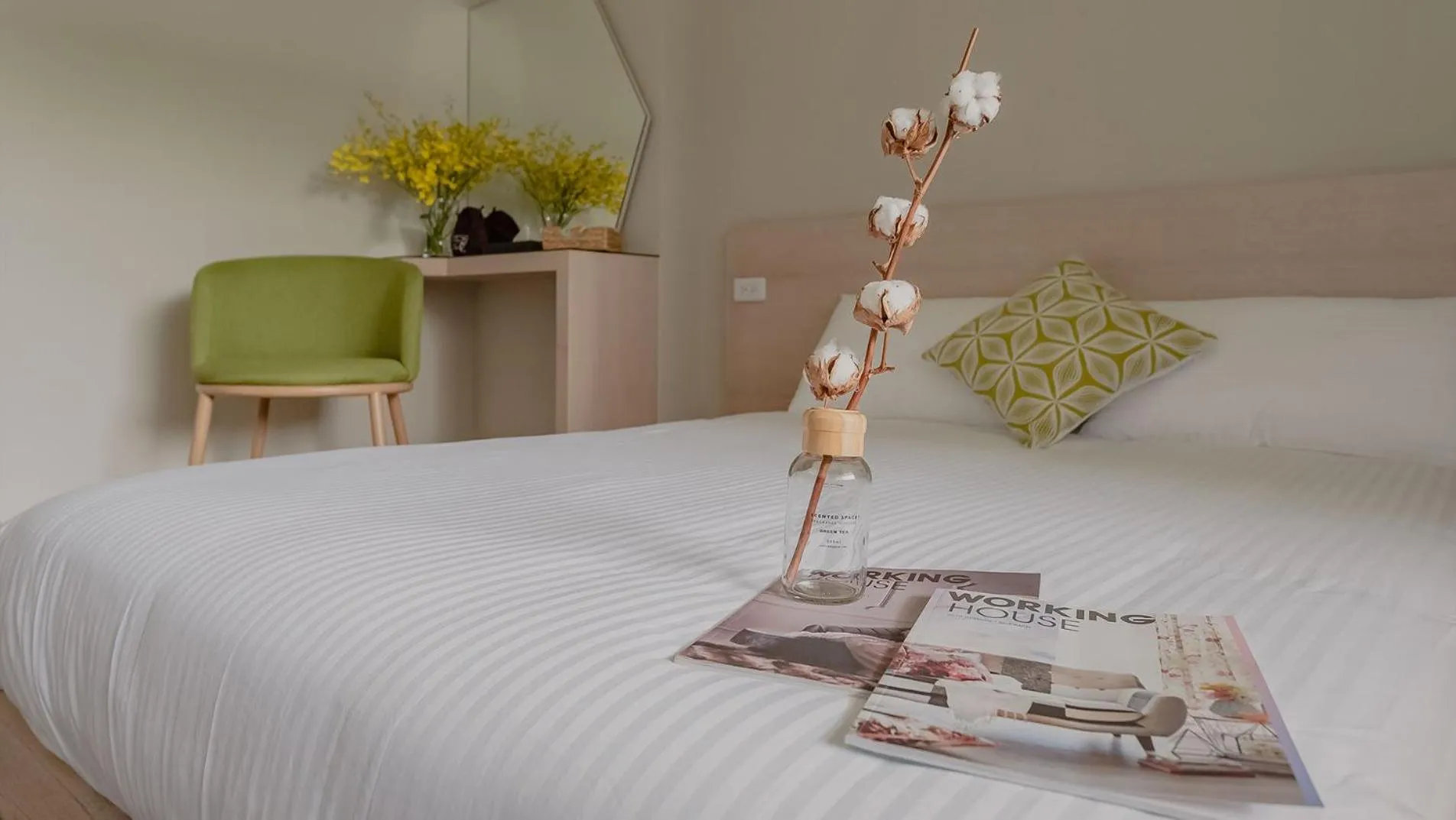 Bedroom, Bed in Night Home