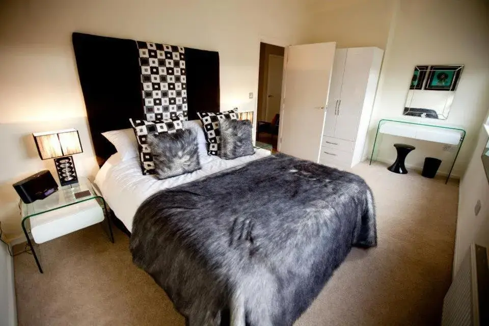 Bedroom, Bed in Chelmsford Serviced Apartments Bedroom, Bed in Chelmsford Serviced Apartments