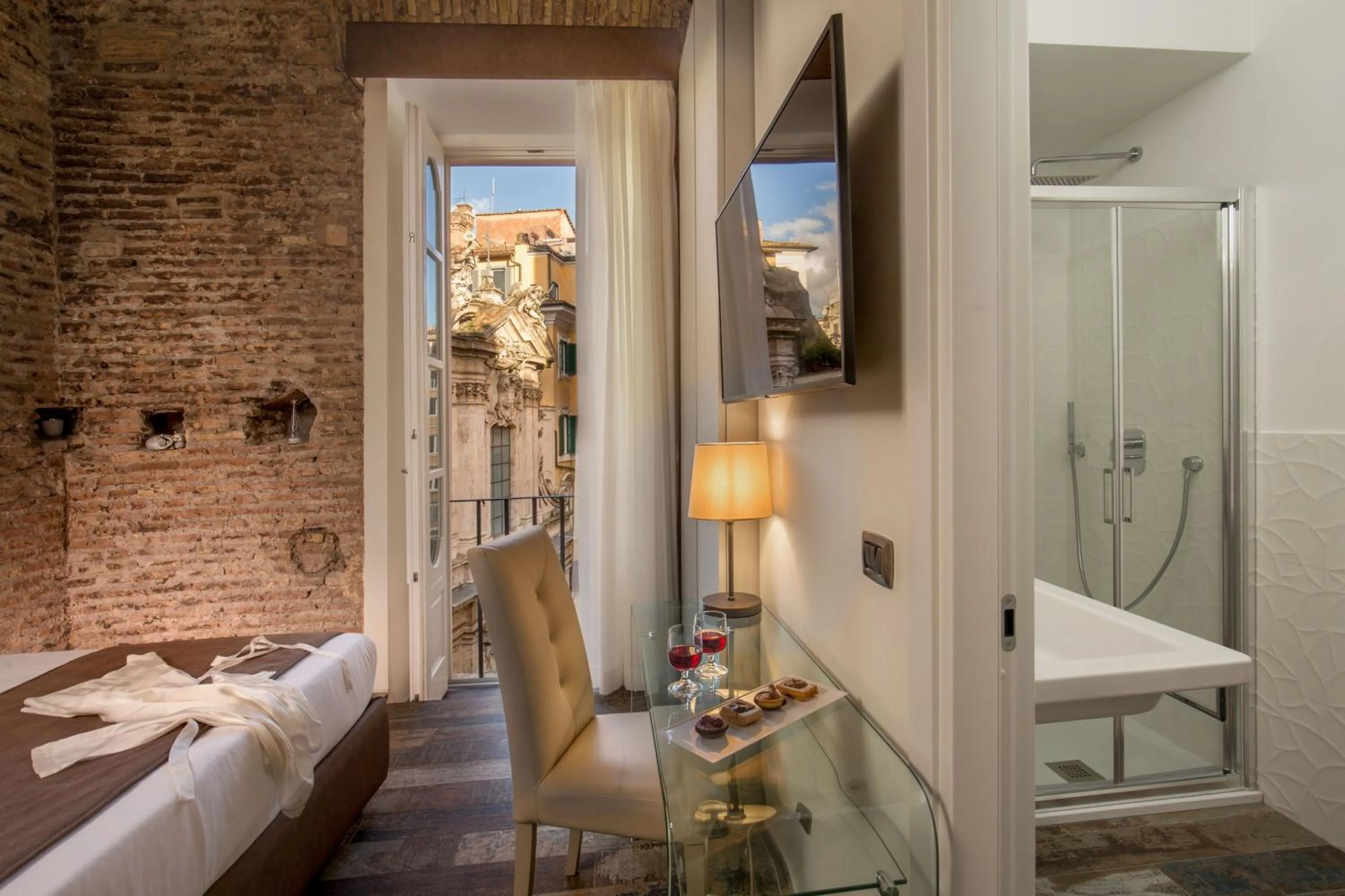 Bed in Guesthouse MySuiteTower Pantheon