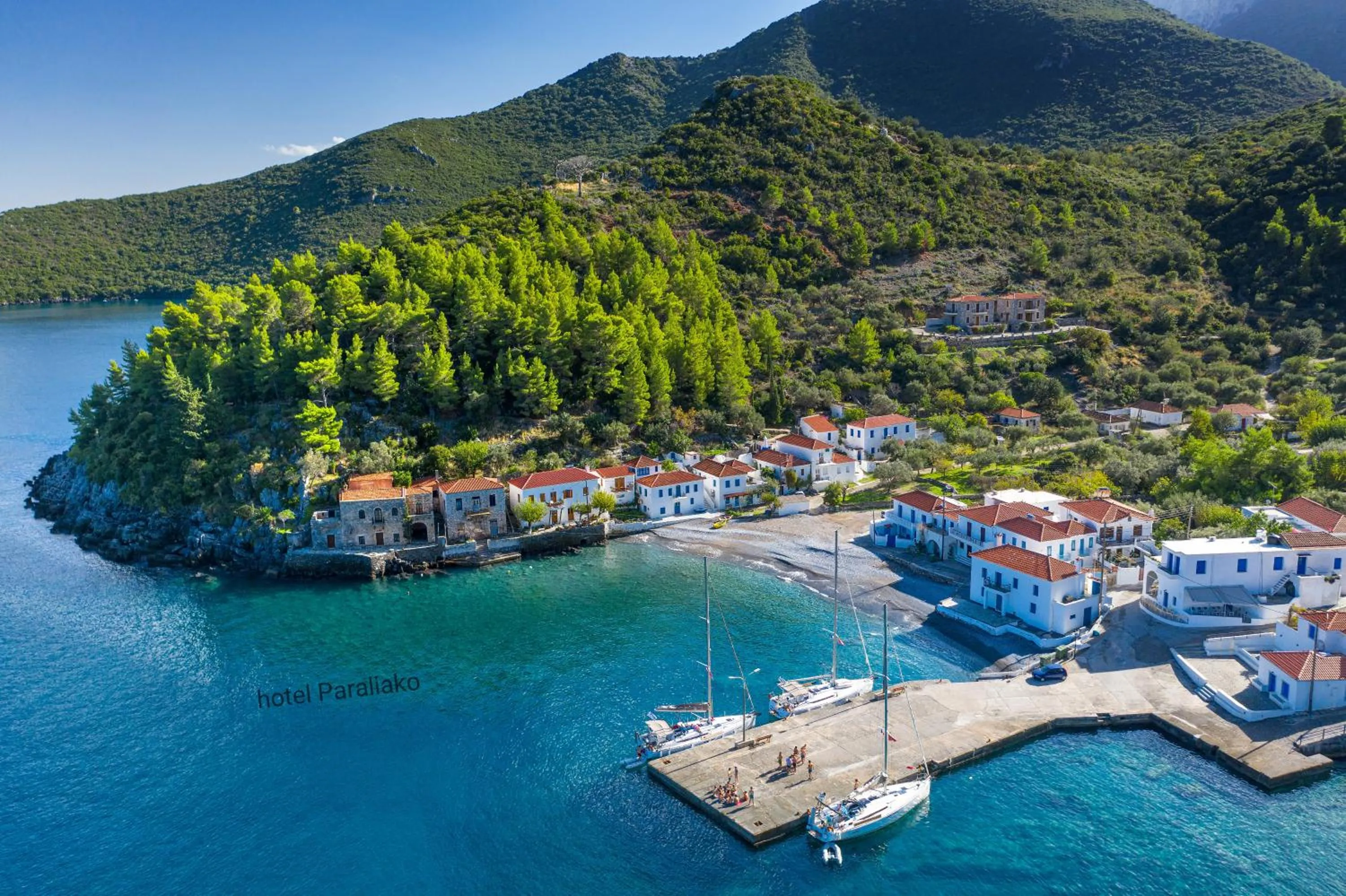 Bird's eye view in Hotel PARALIAKO Kyparissi