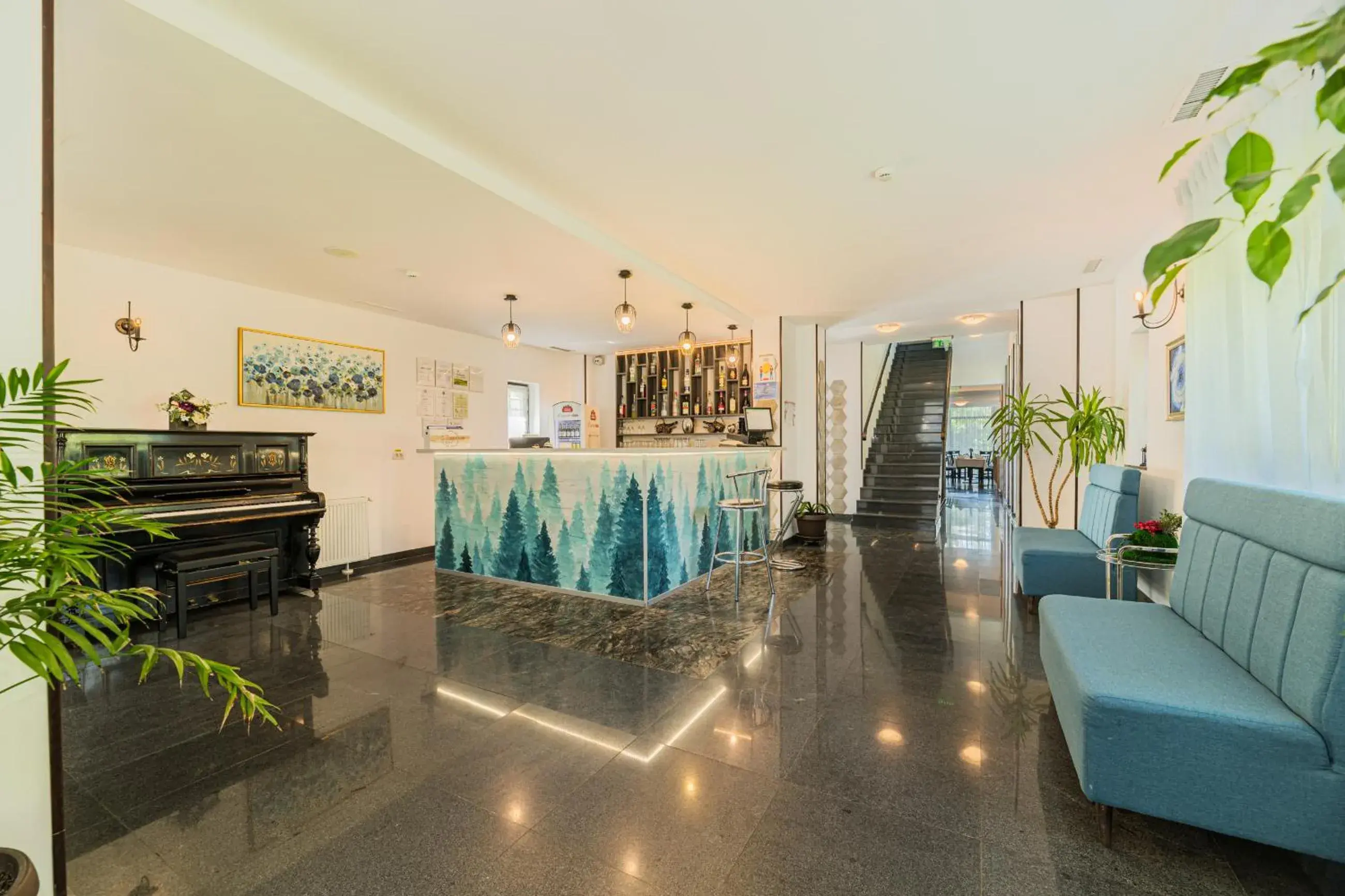 Lobby or reception in Pensiunea Hilltop Lobby or reception in Pensiunea Hilltop