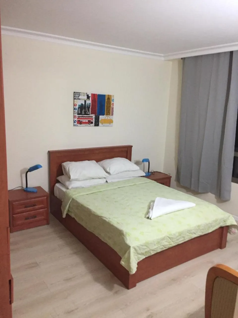 Bed in Rooms on the sea