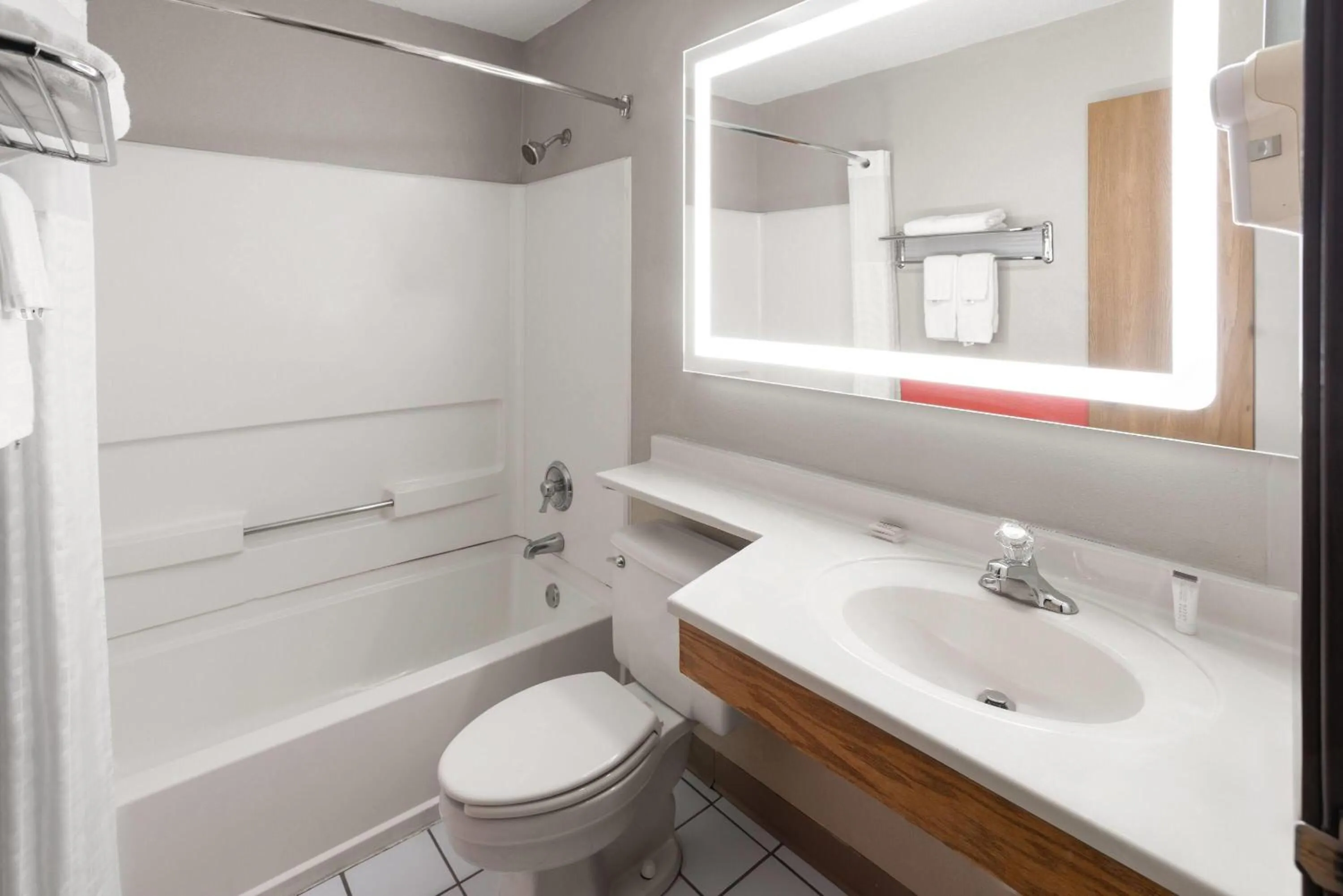 Bathroom in Super 8 by Wyndham New Stanton