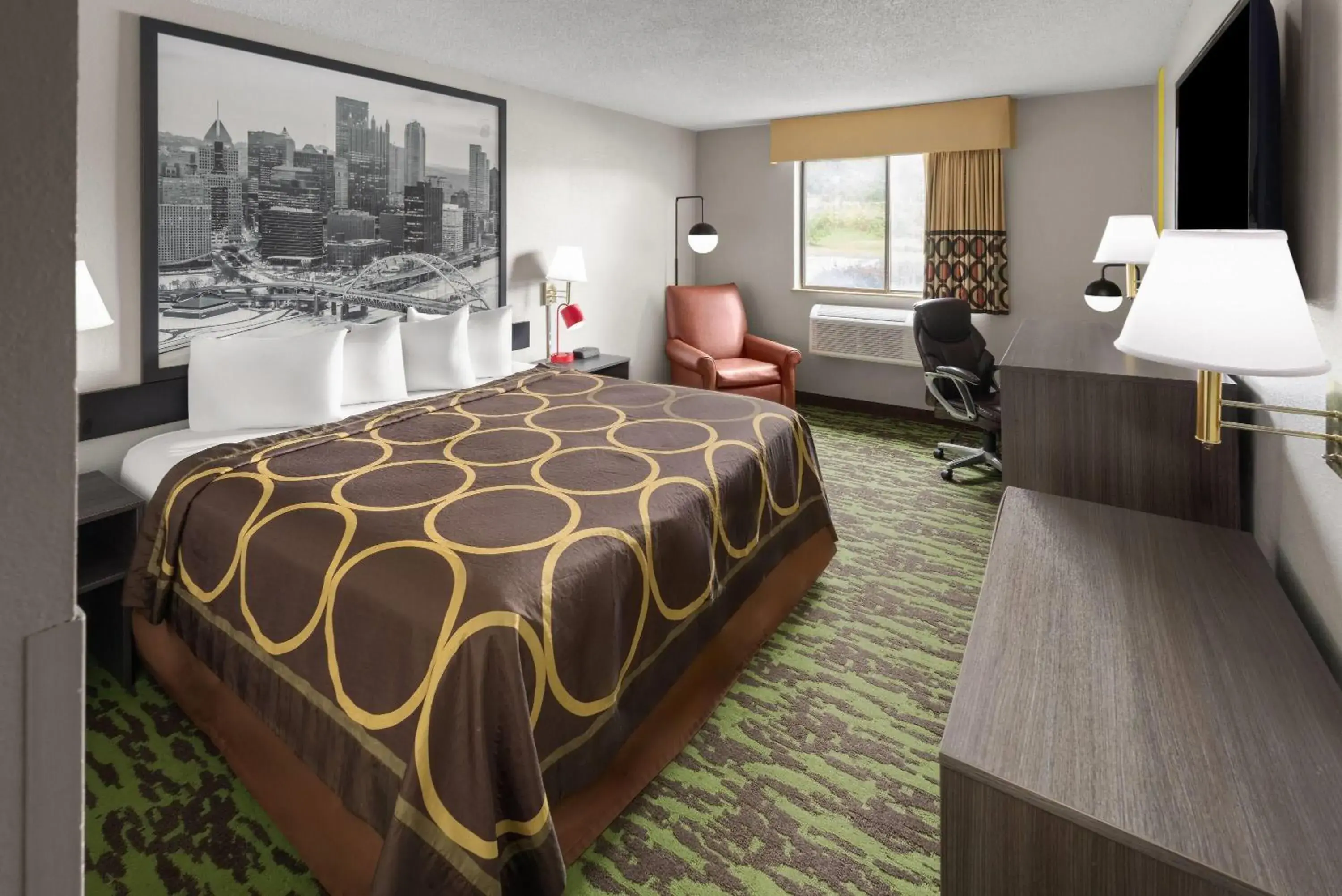 Photo of the whole room, Bed in Super 8 by Wyndham New Stanton Photo of the whole room, Bed in Super 8 by Wyndham New Stanton