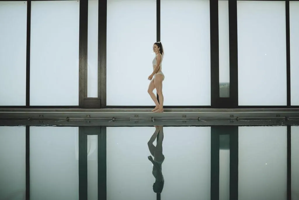 Swimming pool in Grand Hôtel & Spa Uriage