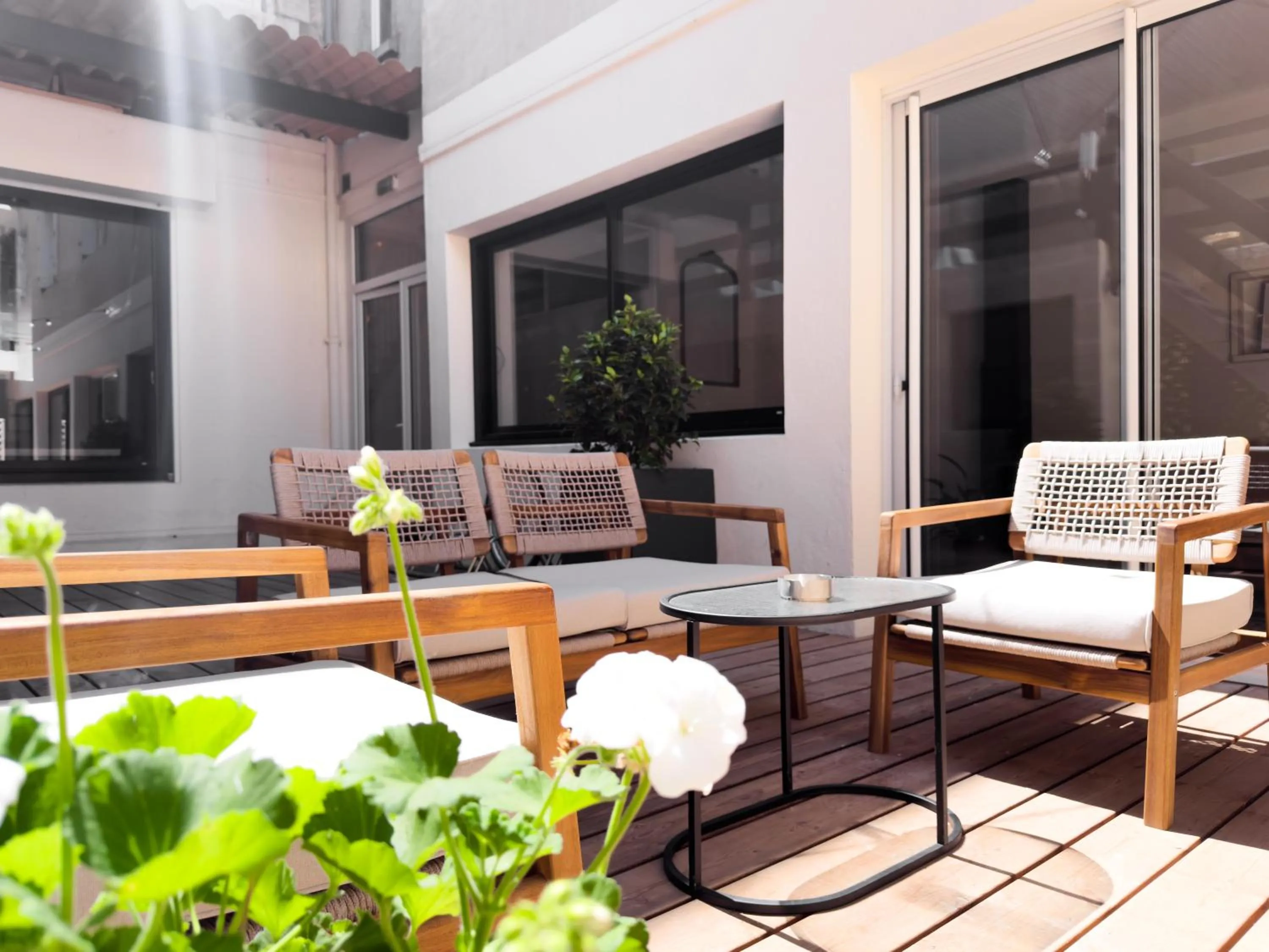 Patio in Hotel de Paris