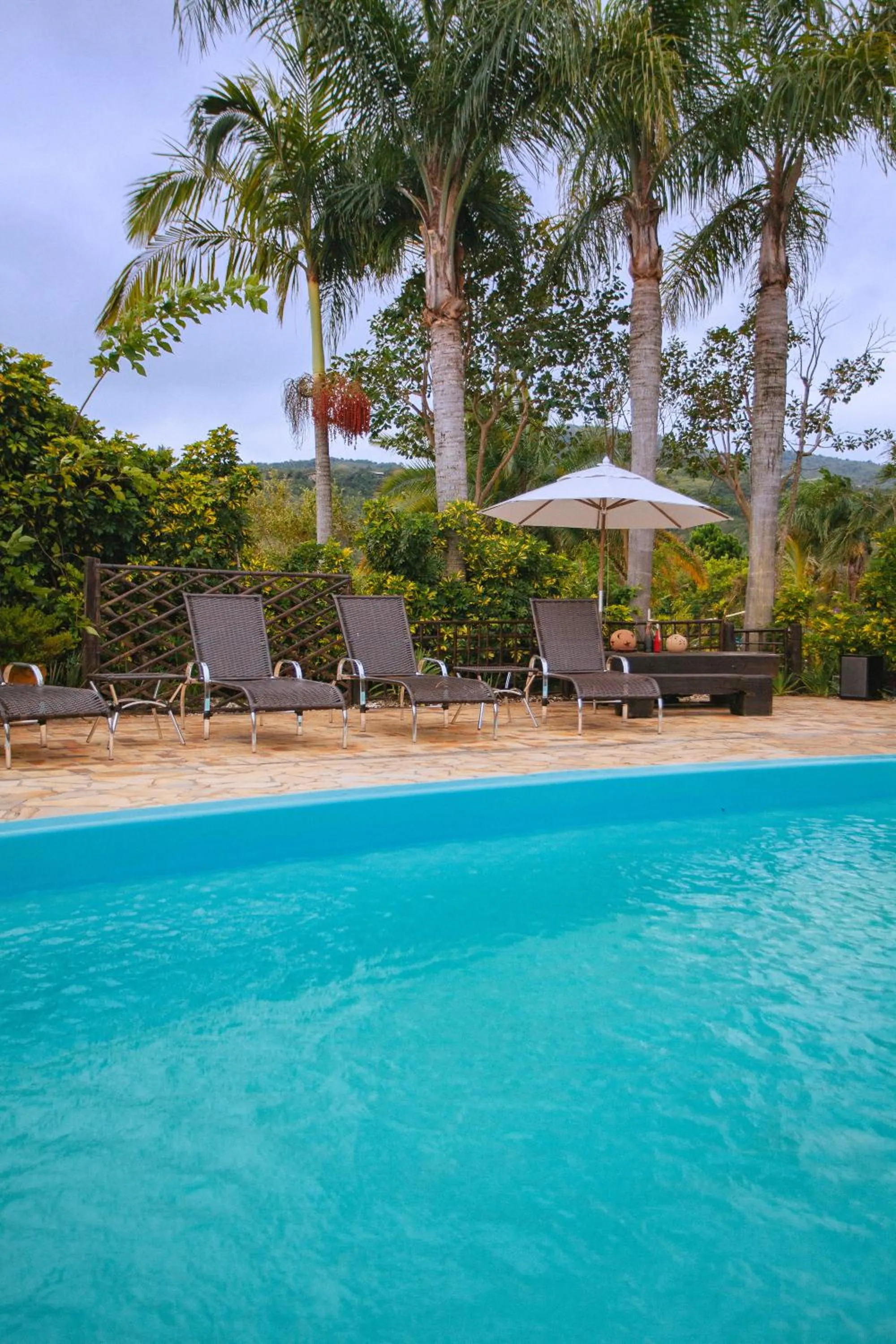 Pool view in Pousada do Véio