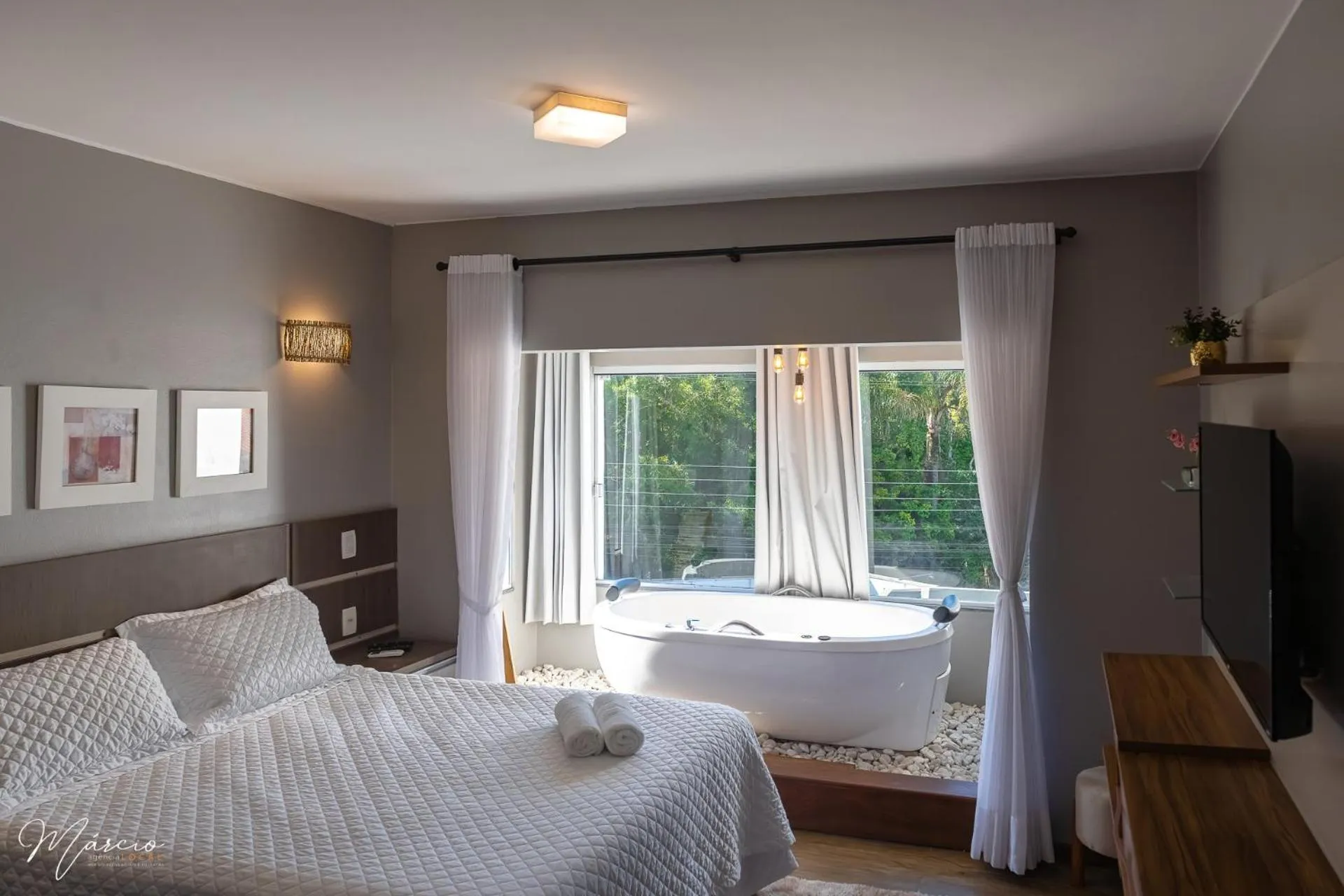 Bed in Pousada Natribus Rosa