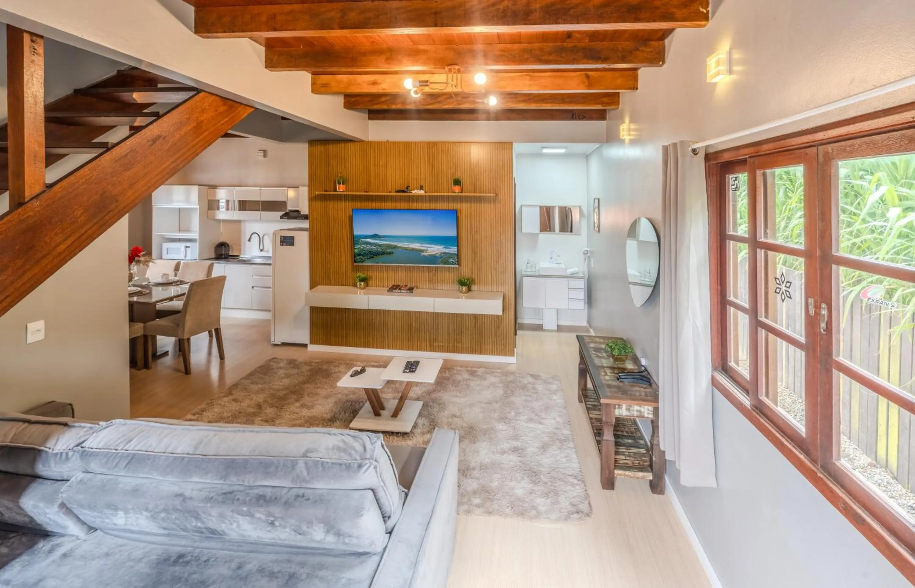 Two-Bedroom Chalet in Pousada Natribus Rosa