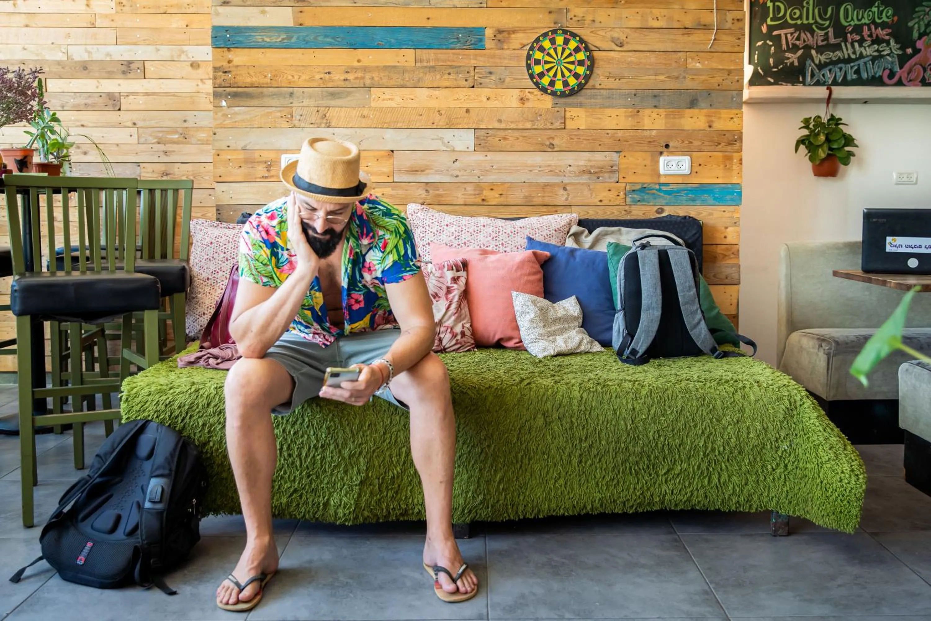 People in Jungle Jaffa Hostel Age 18 to 45