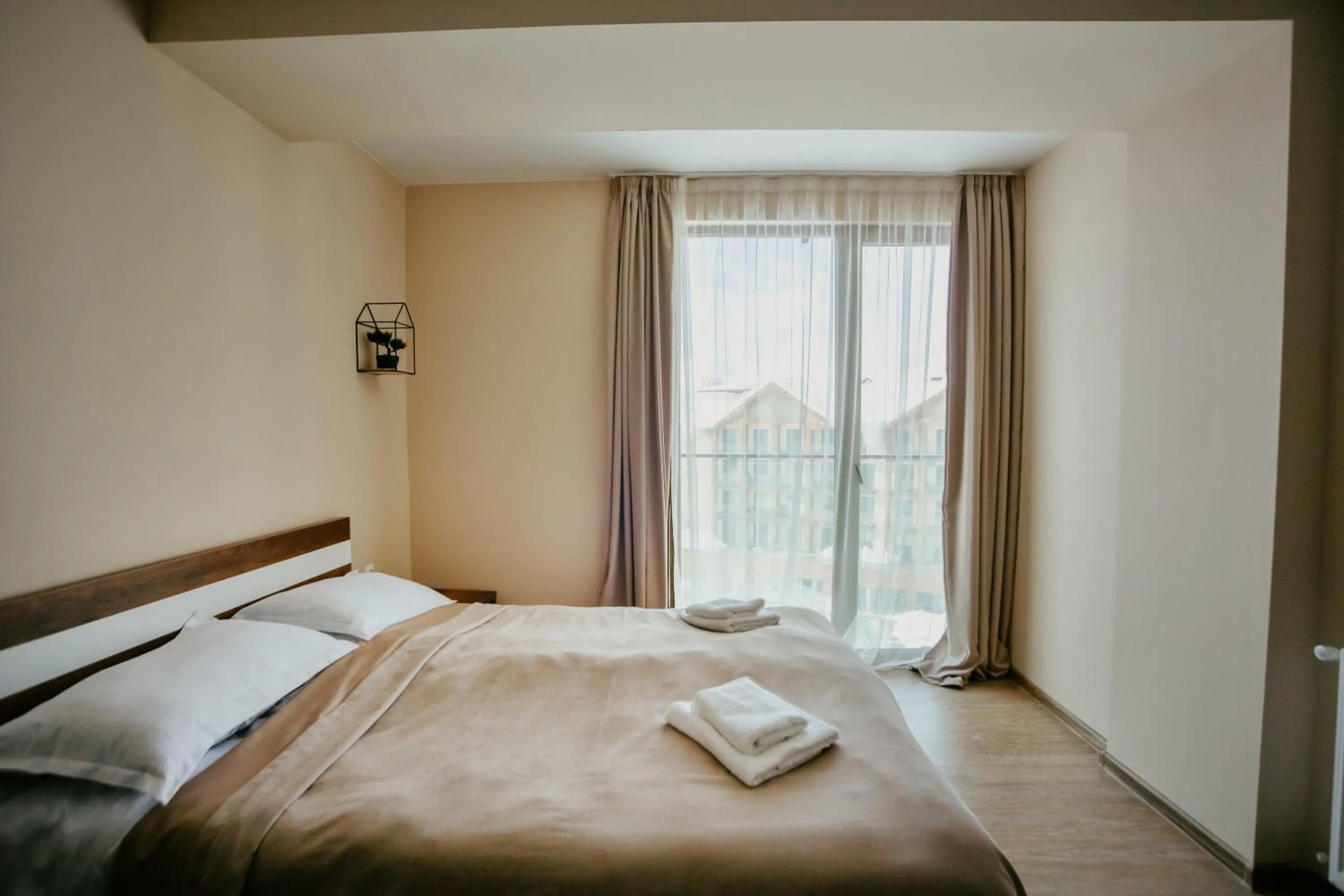 Bed in Maisako's New Gudauri Apartment