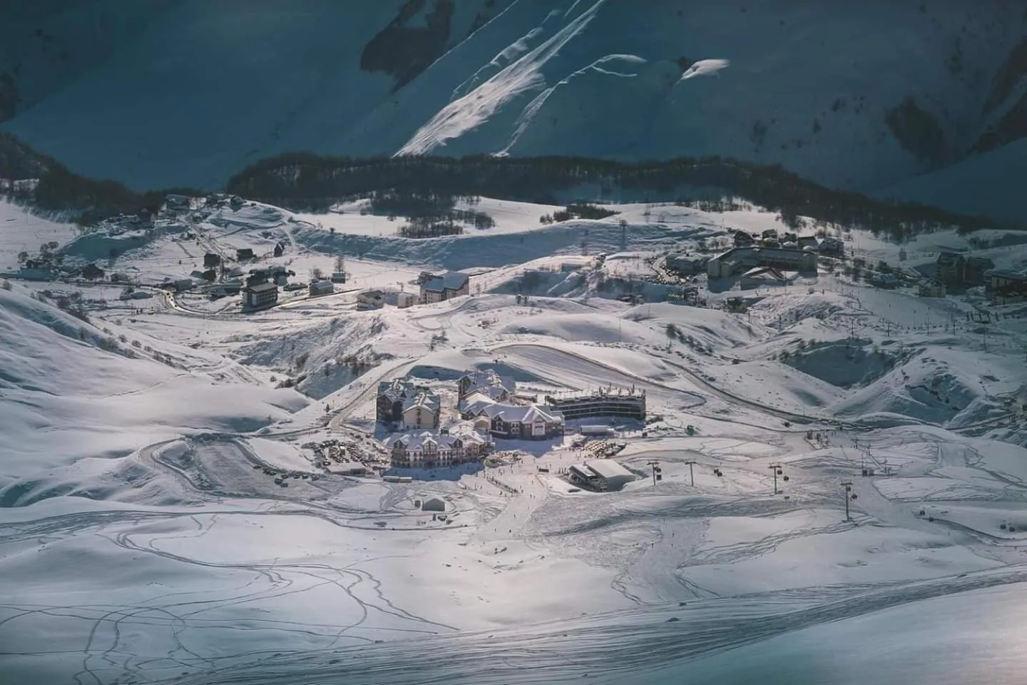 Bird's eye view in Maisako's New Gudauri Apartment