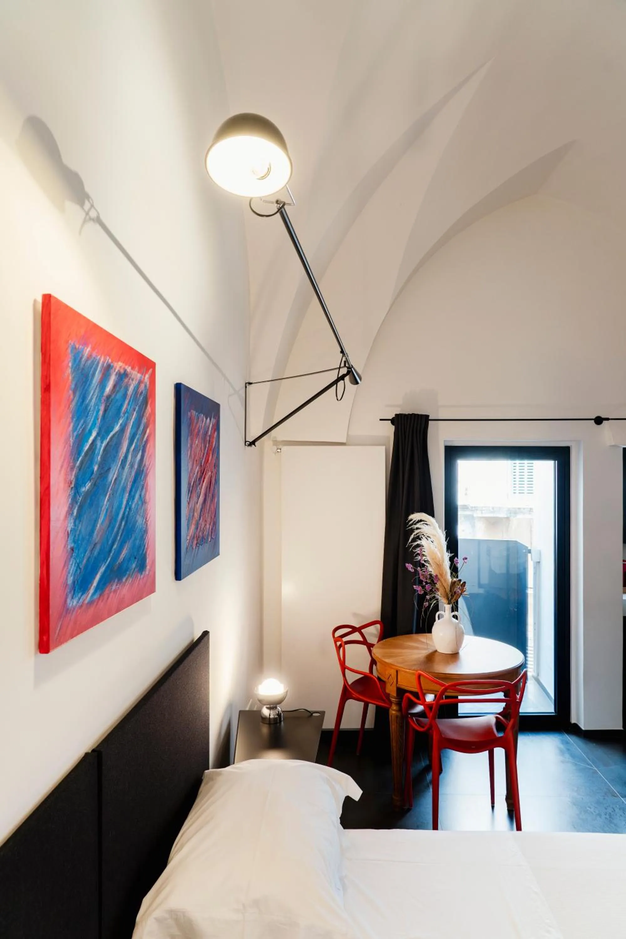 Seating area, Bed in Palazzo Biancofiore, suites & rooftop Ostuni