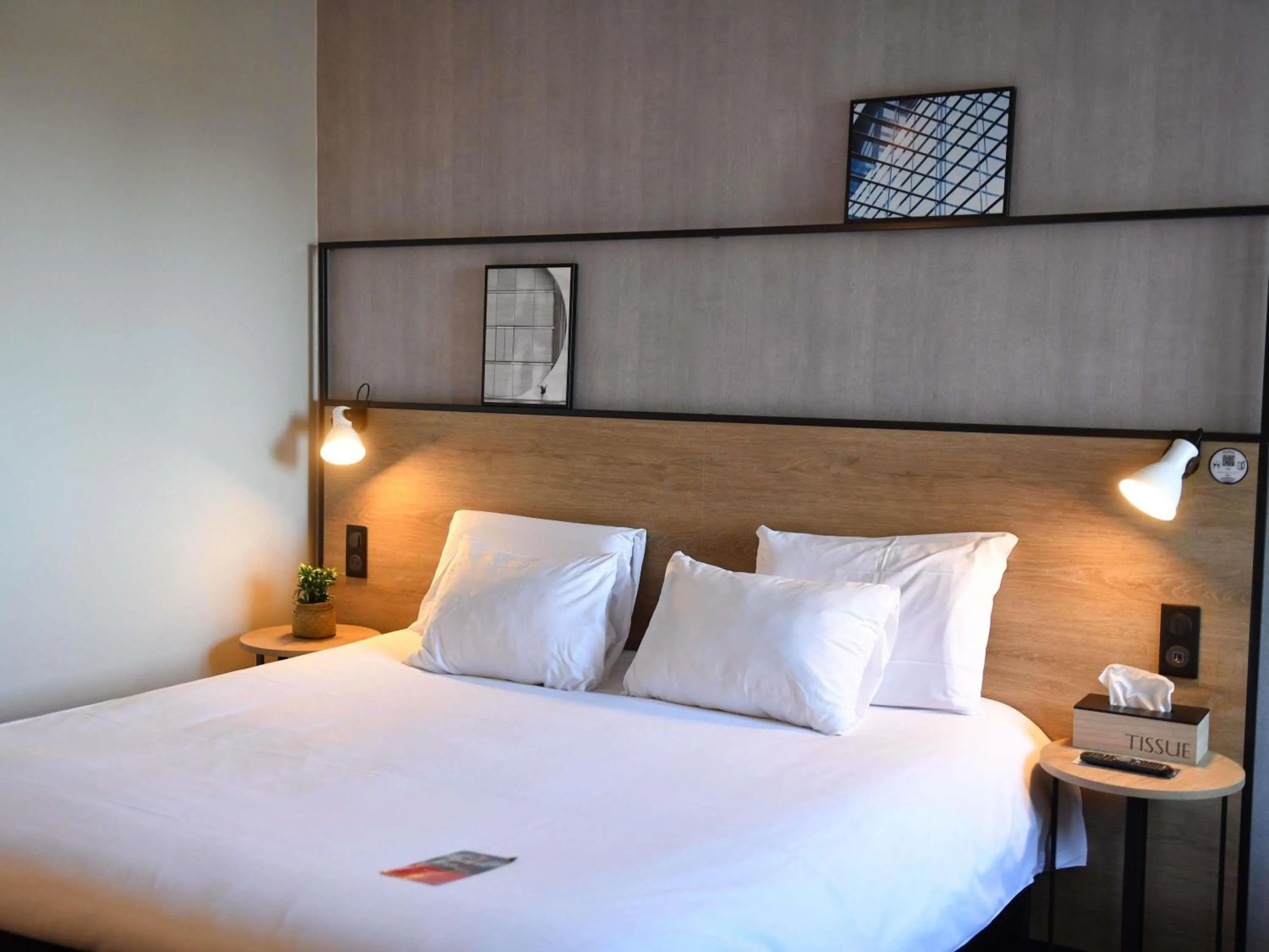 Bedroom, Bed in ibis Chateauroux