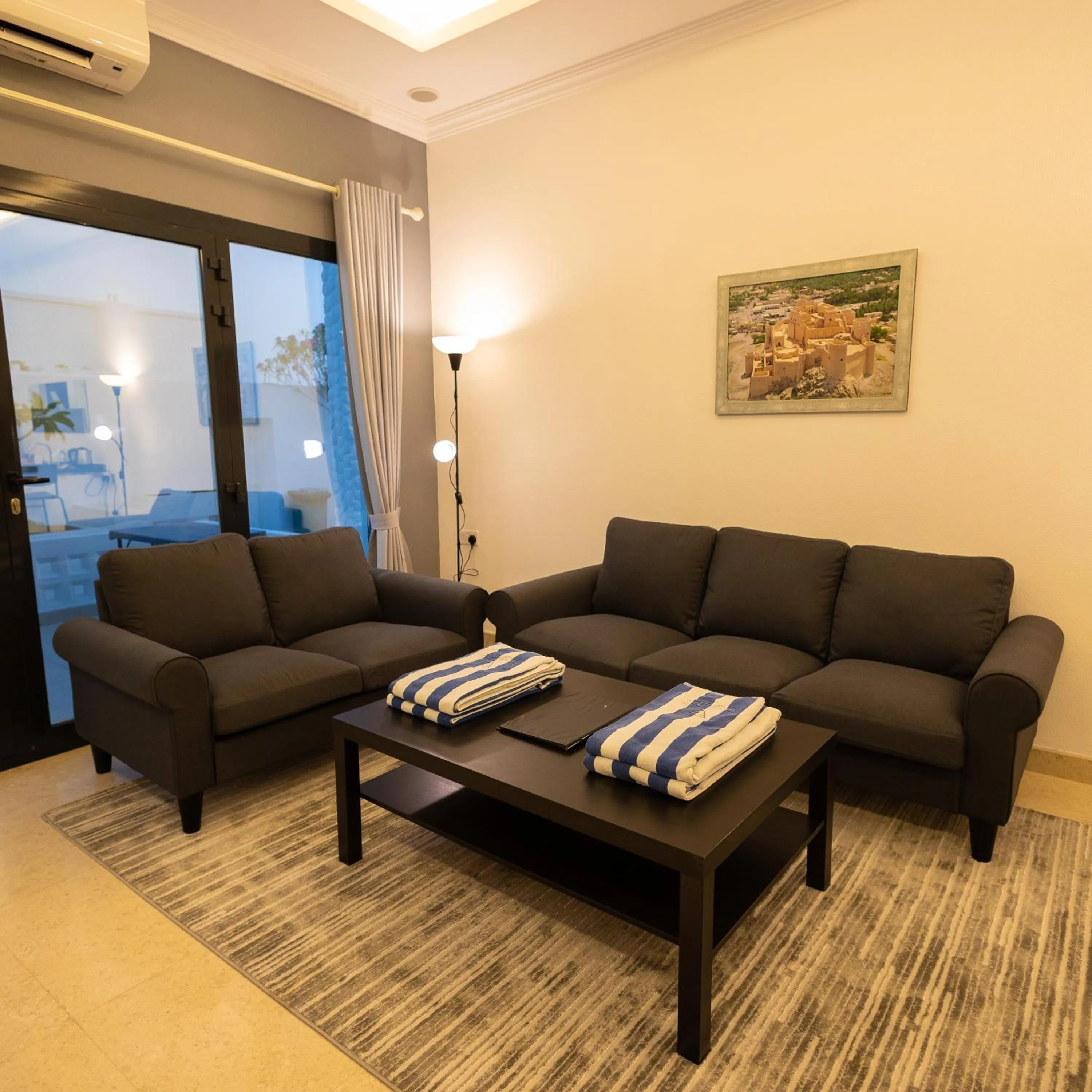 Living room in THE POOL VILLA - TANUF