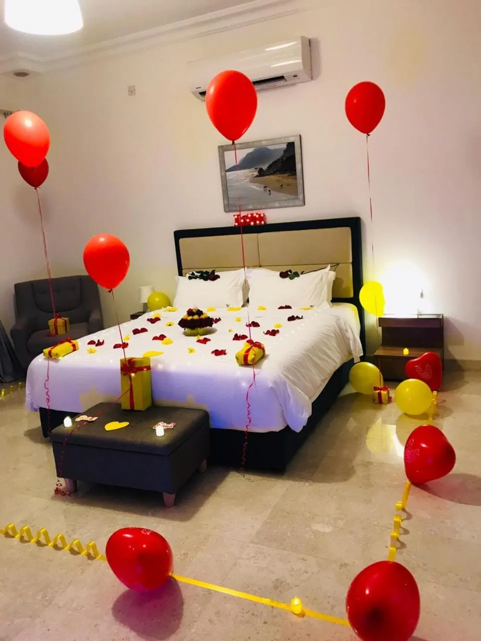 Bedroom, Bed in THE POOL VILLA - TANUF