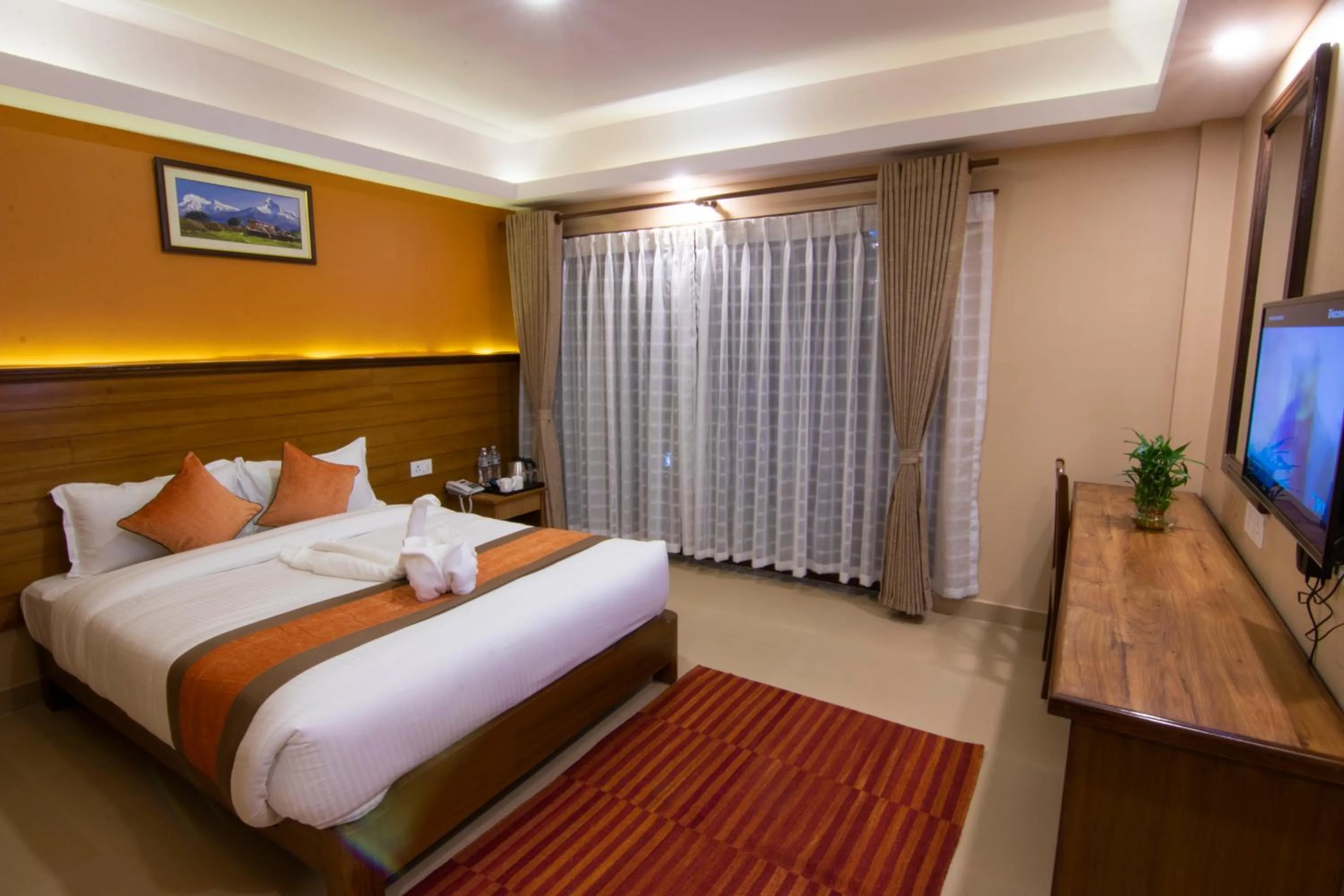 Bed in Hotel Lake Star