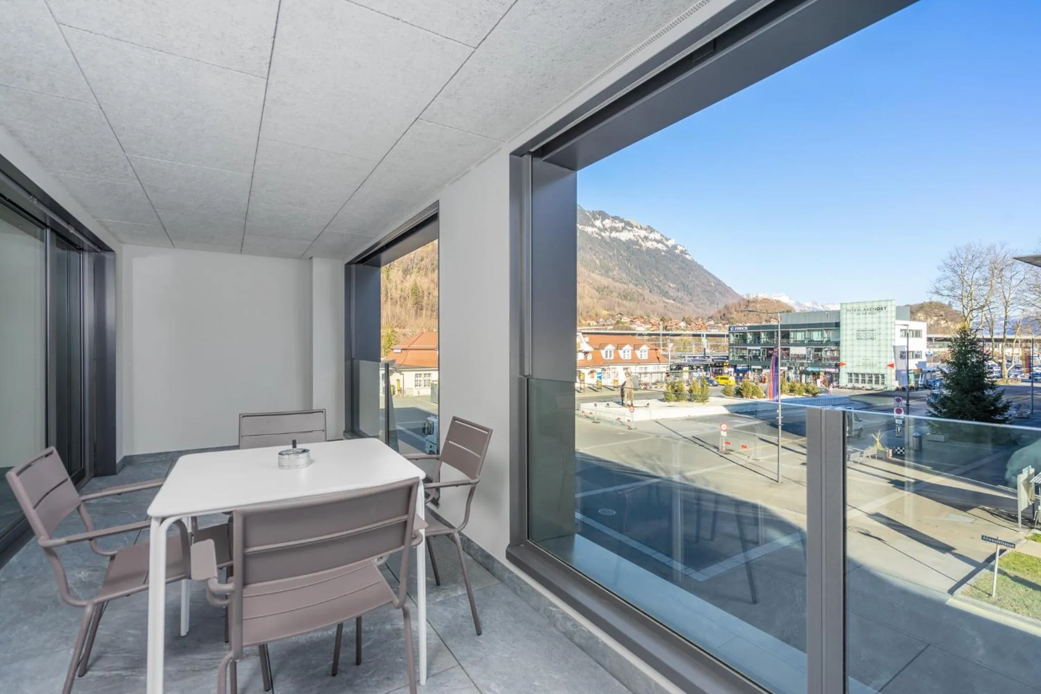 Balcony/Terrace in Swiss Hotel Apartments - Interlaken