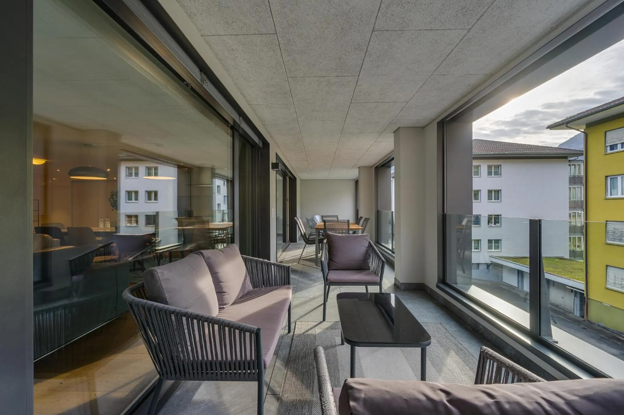Balcony/Terrace in Swiss Hotel Apartments - Interlaken