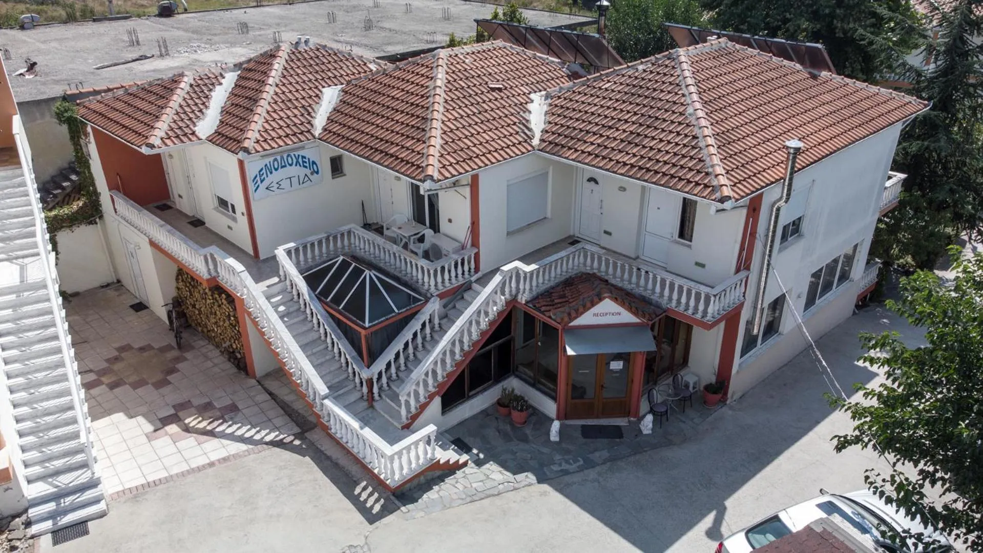 Bird's eye view in Estia