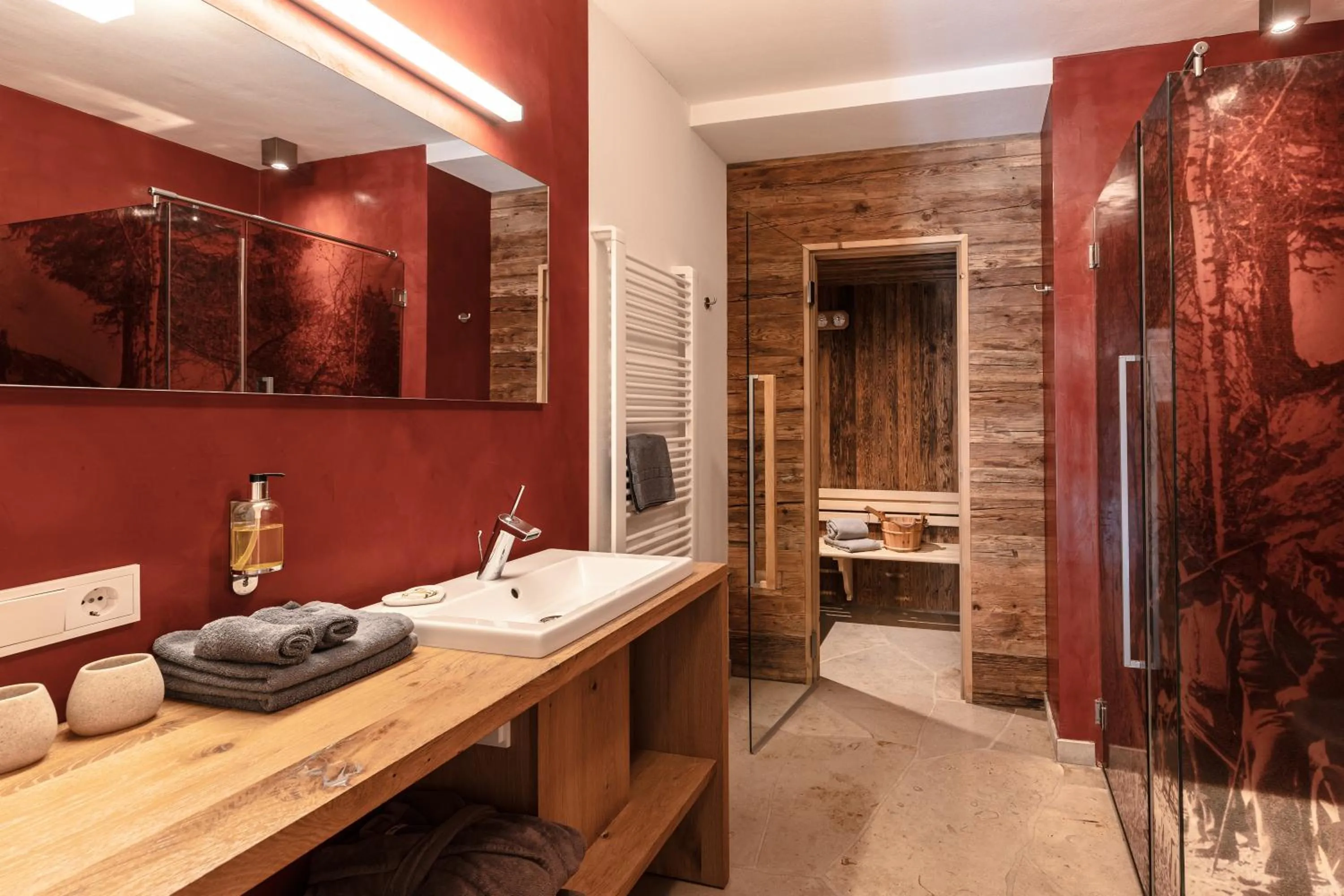 Bathroom in Apartments Chalet Anna