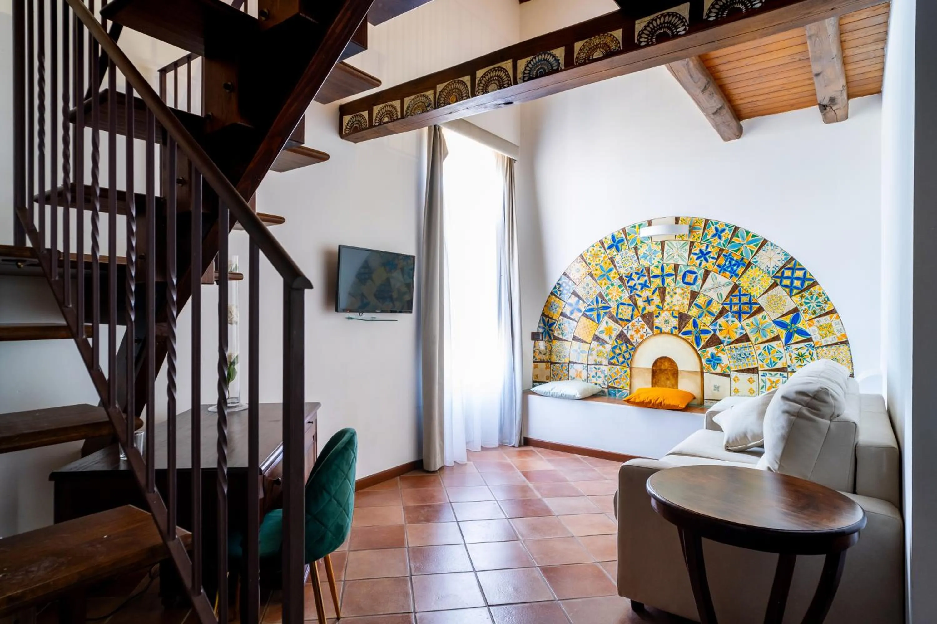 Living room in Grand Hotel La Batia