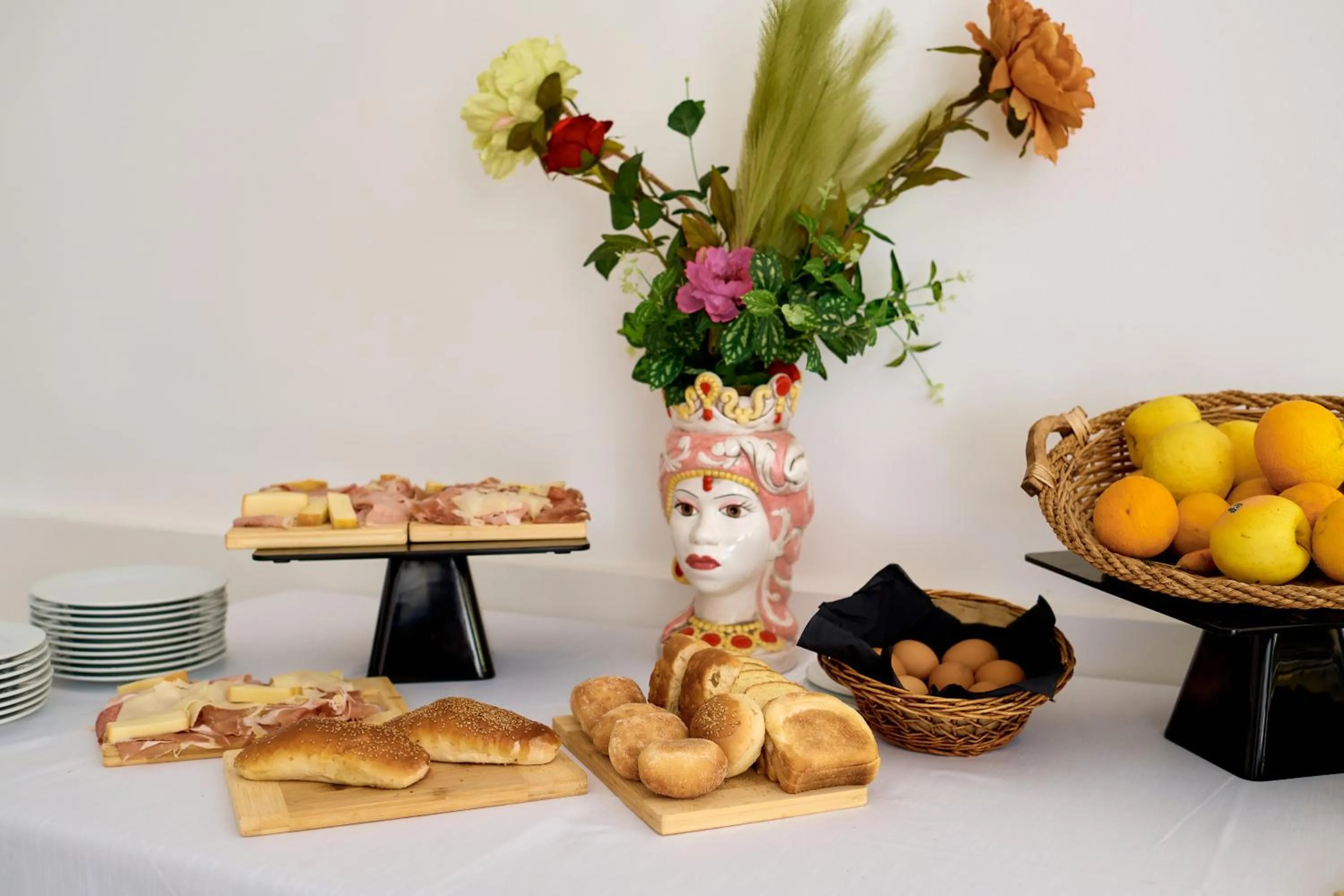 Buffet breakfast in Grand Hotel La Batia