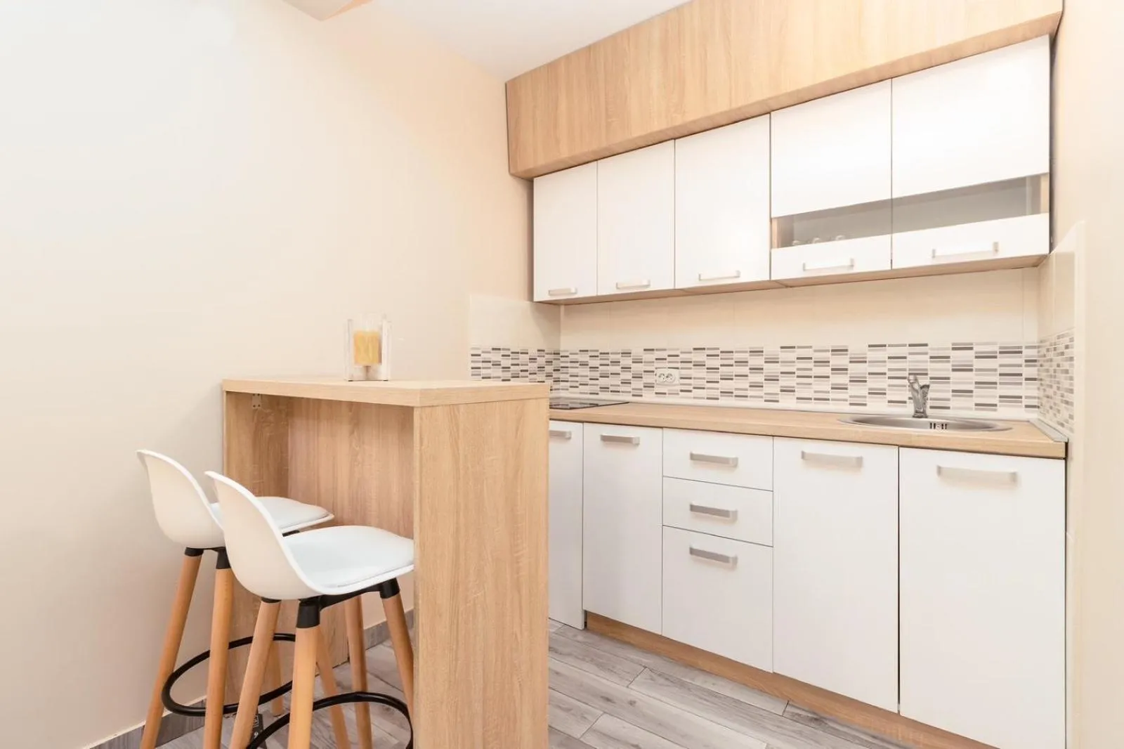 Kitchen or kitchenette in Apartments Ada Bojana