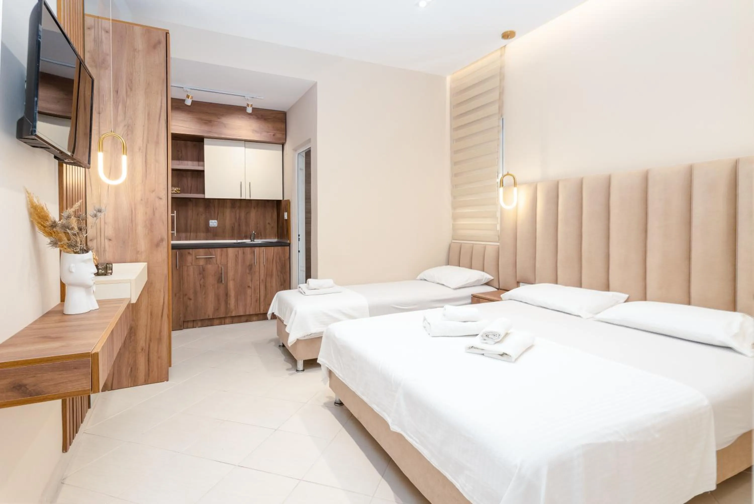 TV and multimedia, Bed in Apartments Ada Bojana