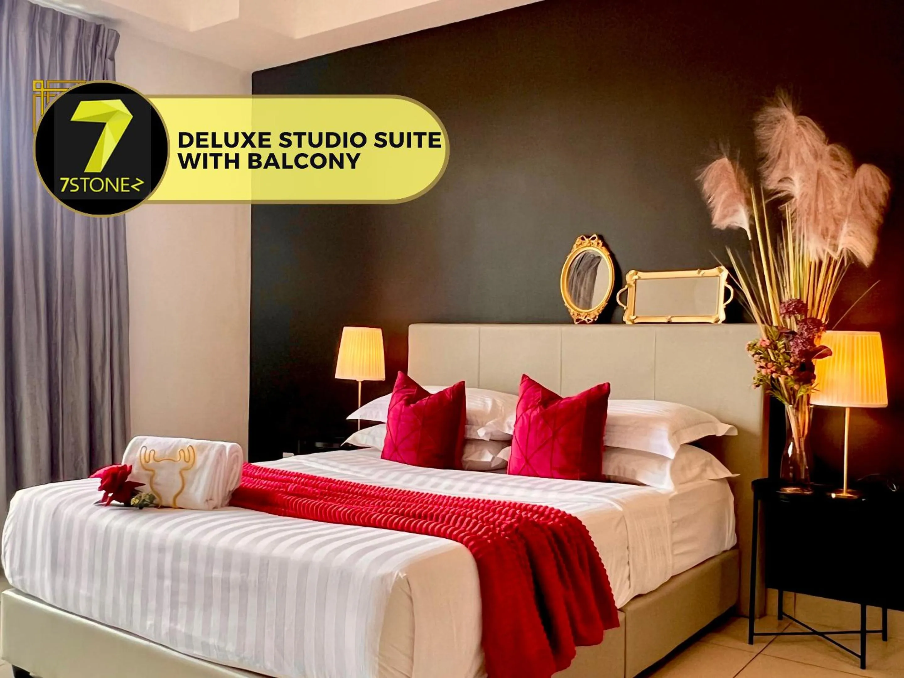 Decorative detail, Bed in 7Stonez Residences Midhills Genting Highlands