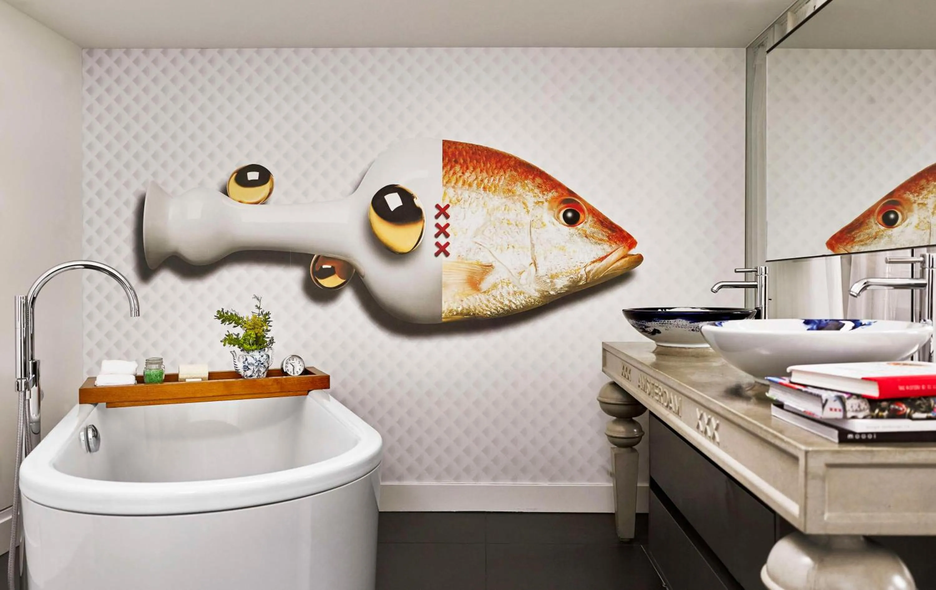 Bathroom in Andaz Amsterdam, Prinsengracht, By Hyatt