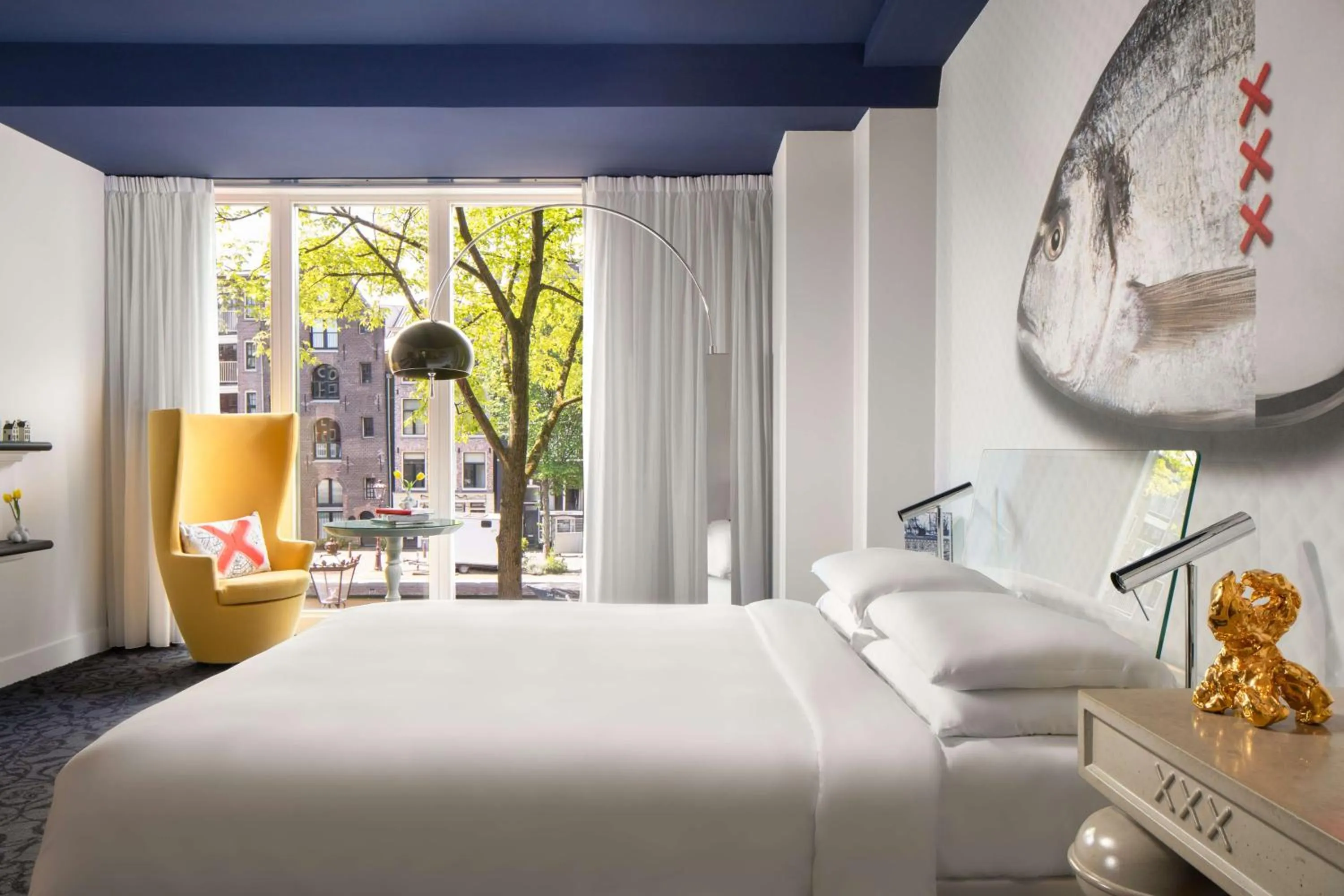 Bedroom, Bed in Andaz Amsterdam, Prinsengracht, By Hyatt