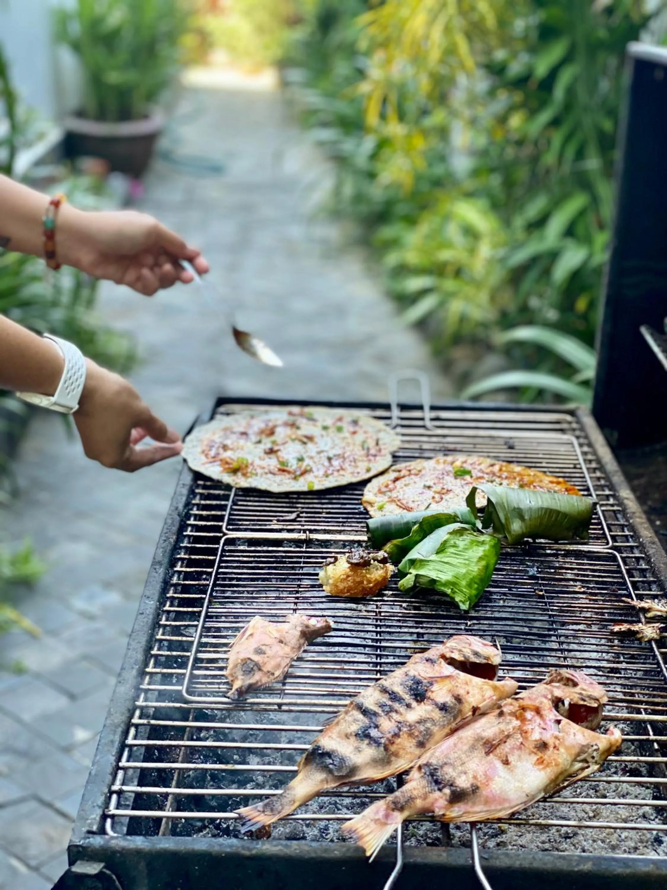BBQ facilities in Rice River Villa - Hoi An