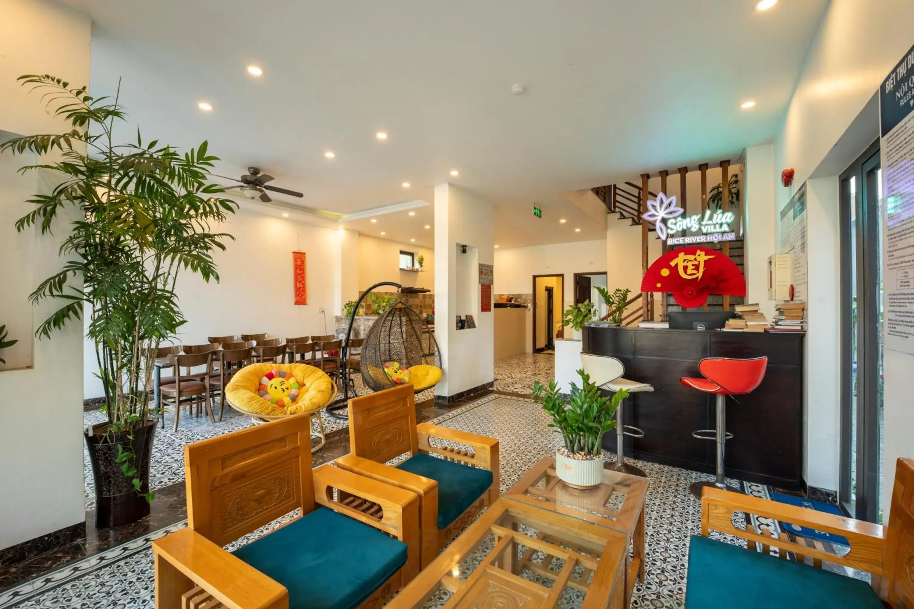 Communal lounge/ TV room in Rice River Villa - Hoi An Communal lounge/ TV room in Rice River Villa - Hoi An