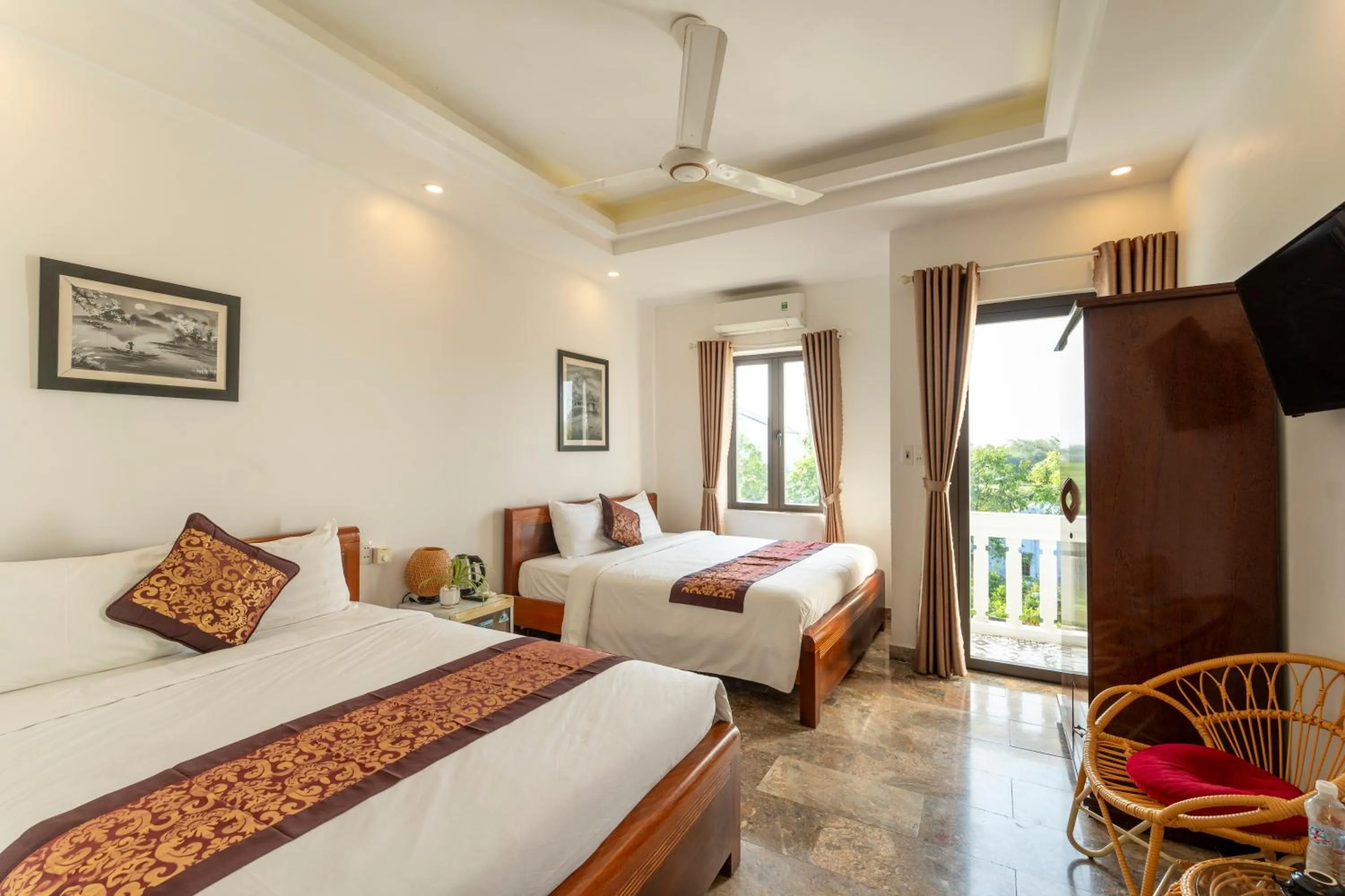 Bed in Rice River Villa - Hoi An