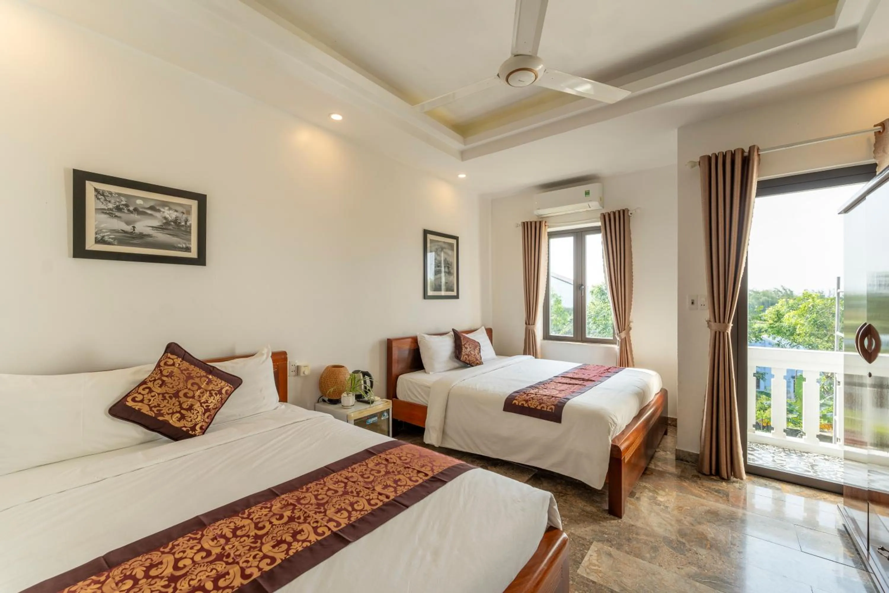 Bedroom, Bed in Rice River Villa - Hoi An