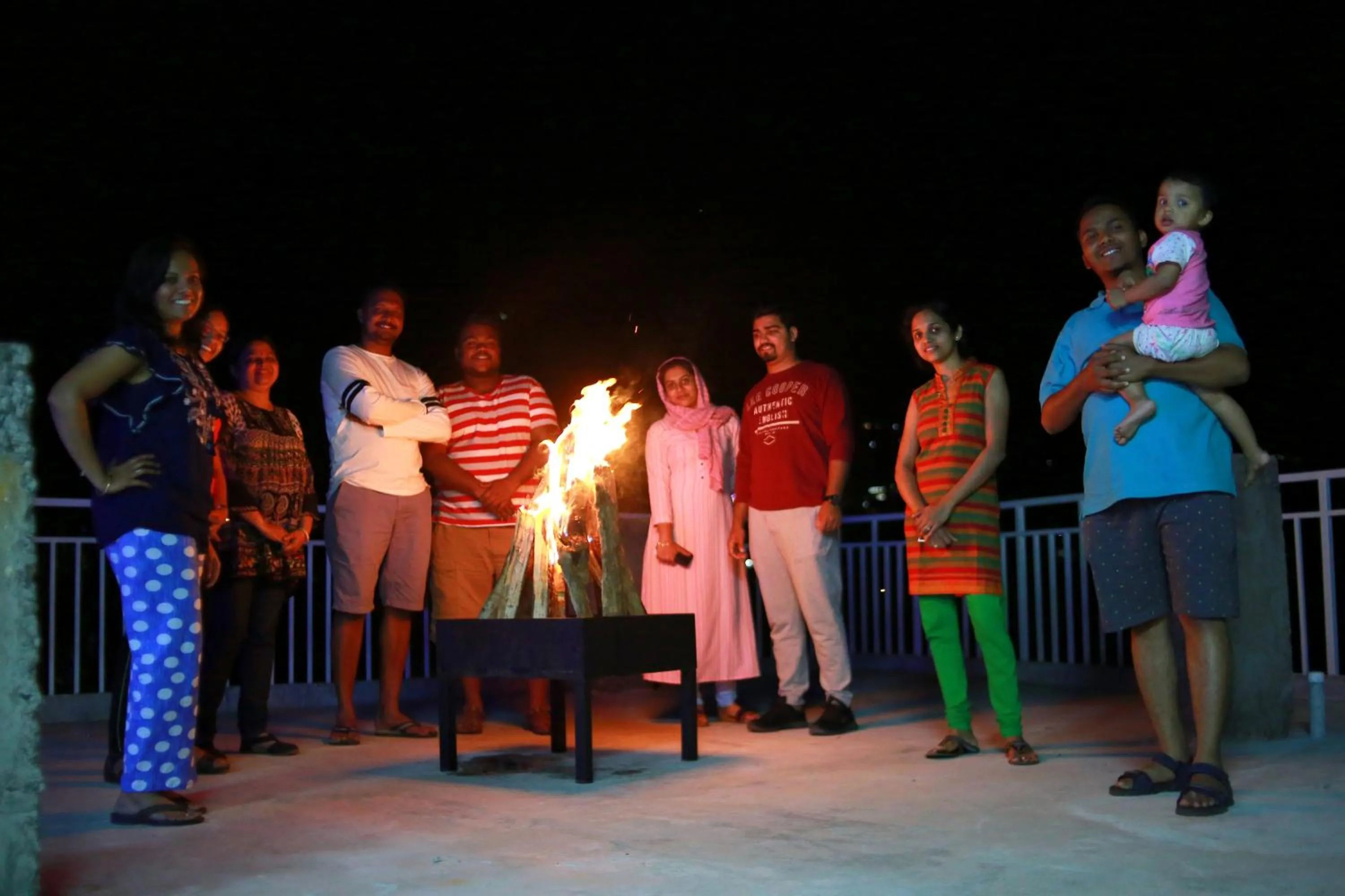 Evening entertainment in Palmtree Leaf, Munnar