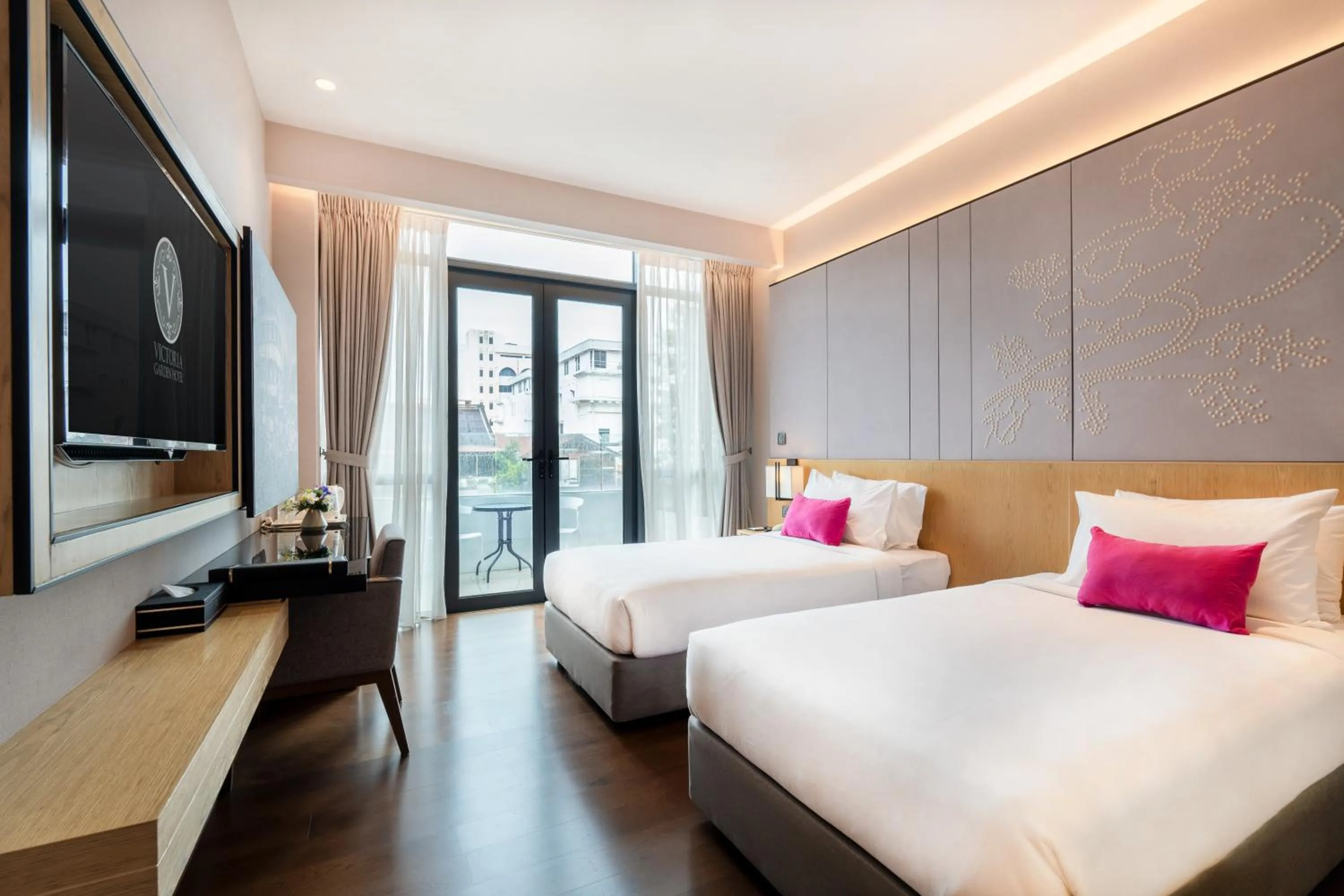 Bed in Victoria Garden Hotel