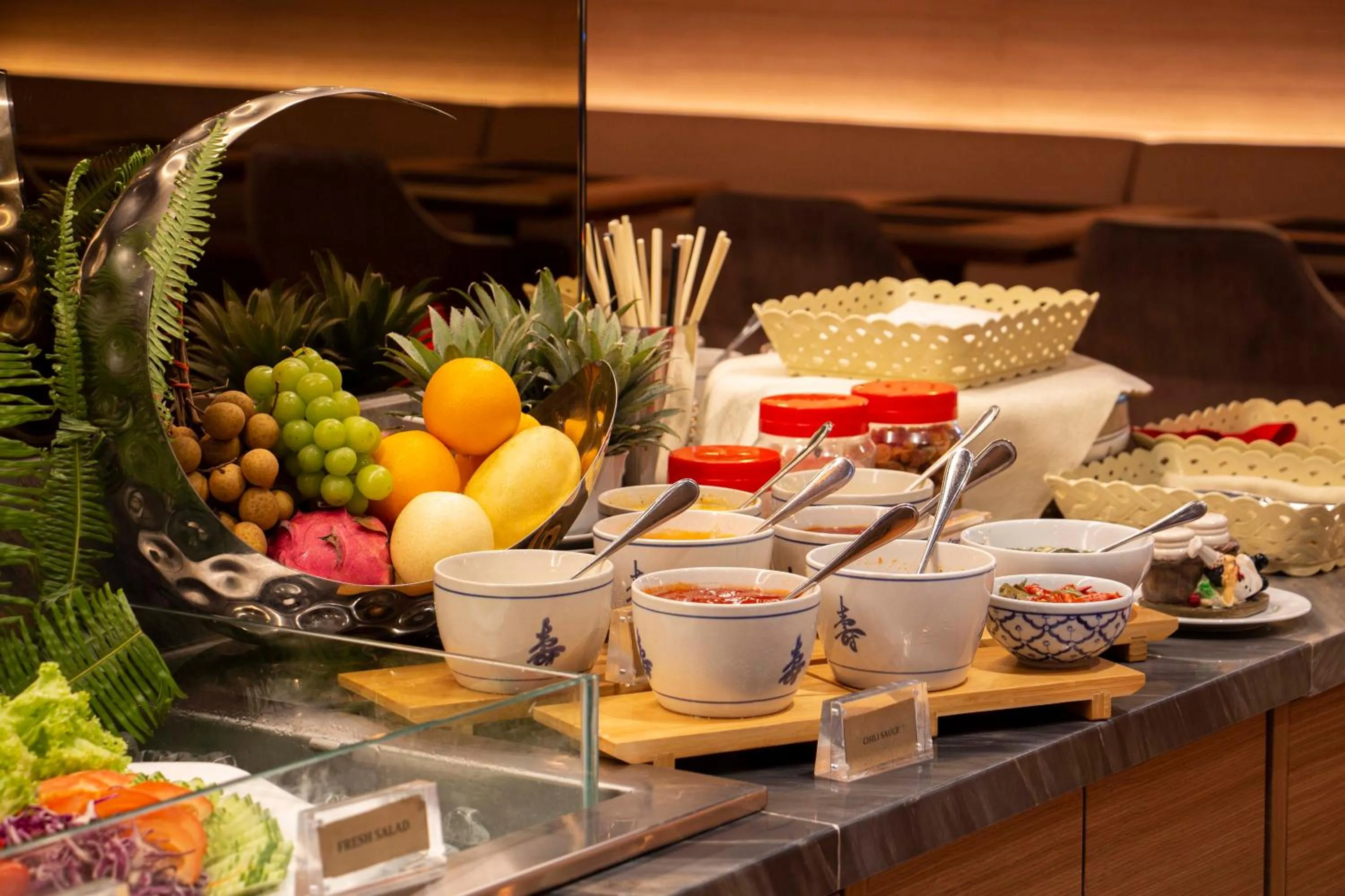 Food close-up in Victoria Garden Hotel