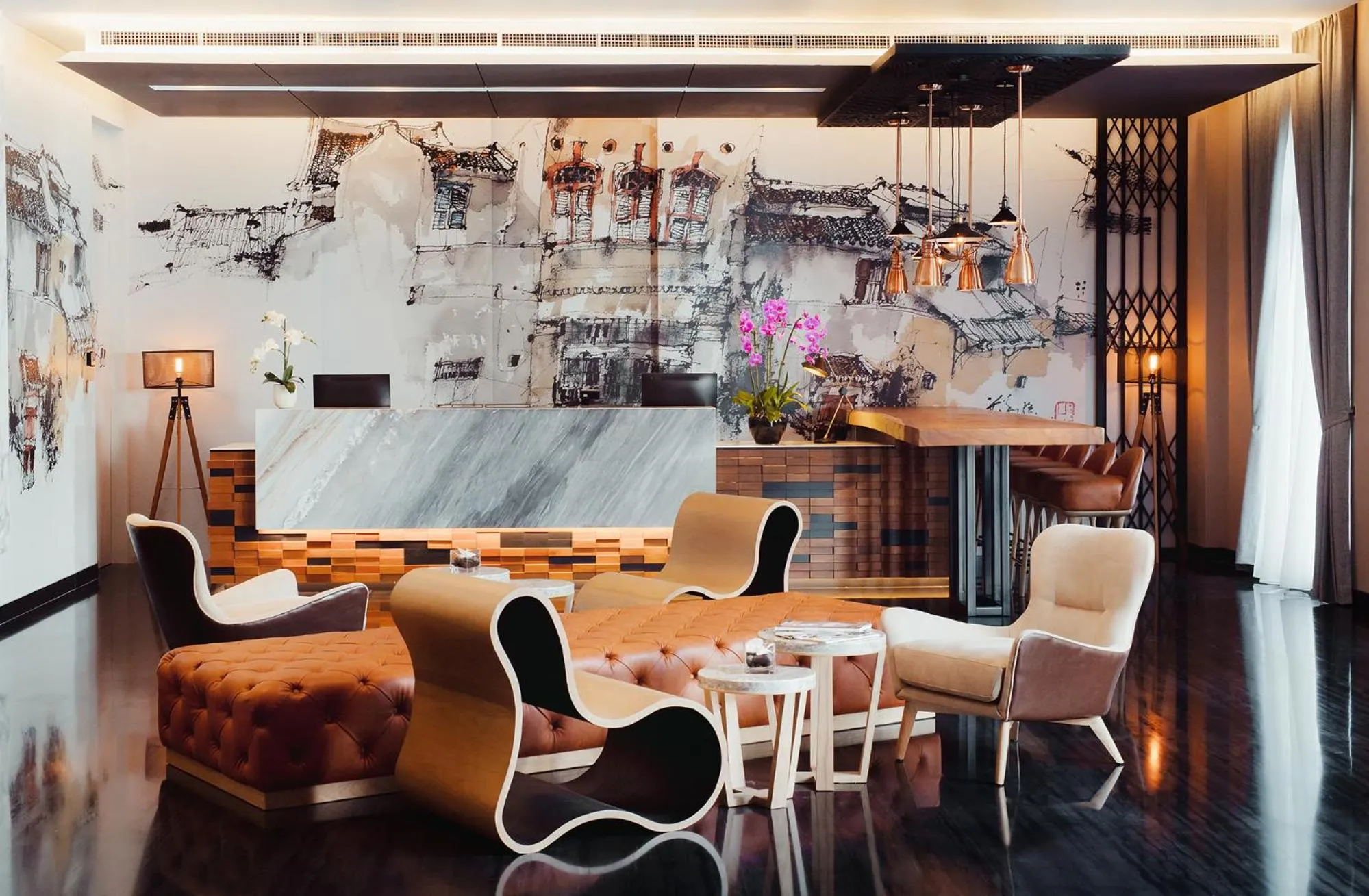 Lobby or reception in Victoria Garden Hotel