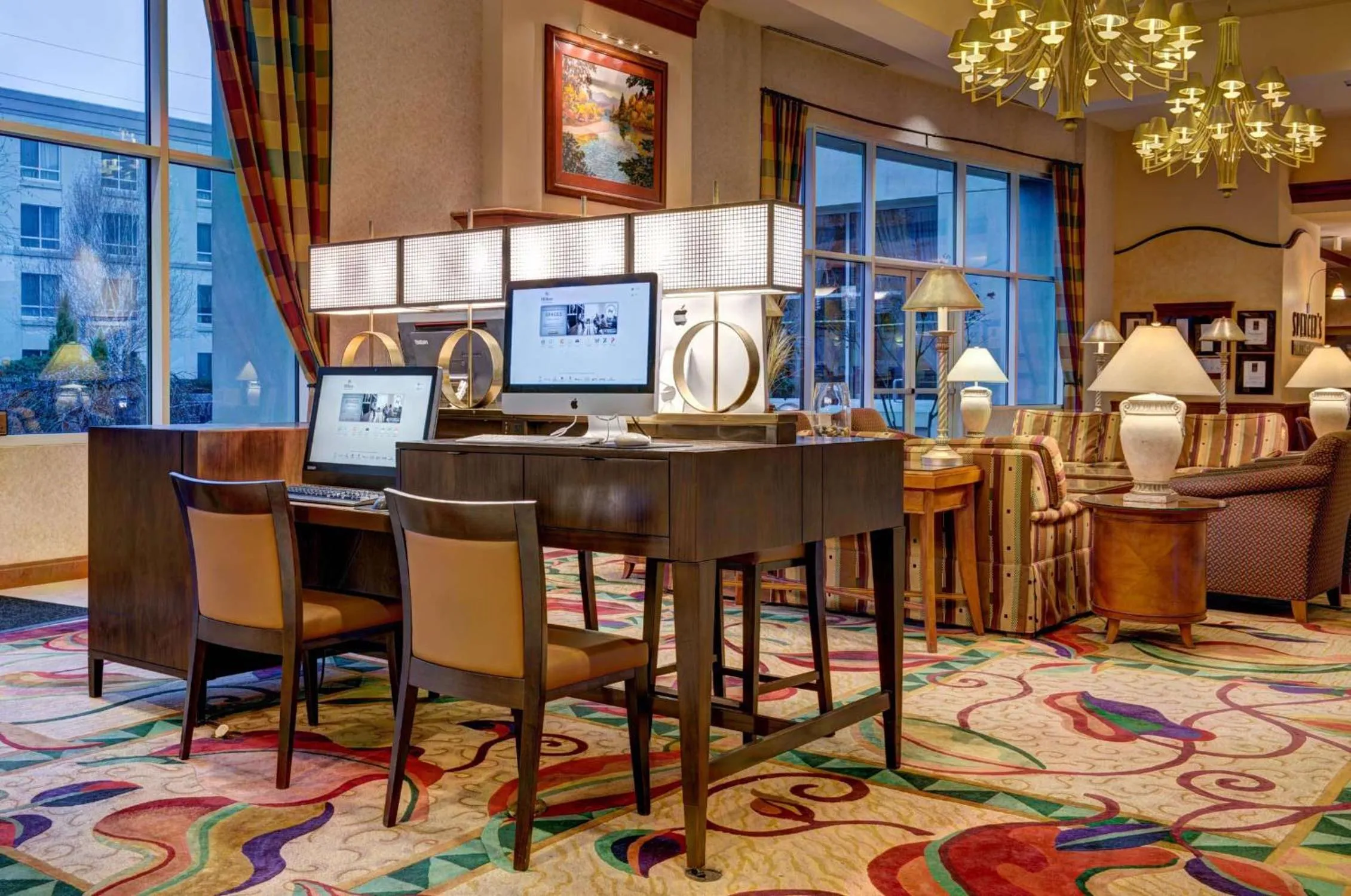 Lobby or reception in Hilton Seattle Airport & Conference Center